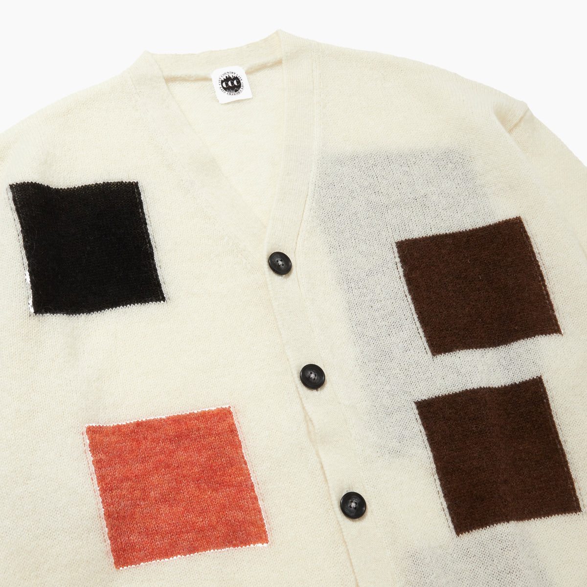 CITY COUNTRY CITY MOHAIR CARDIGAN WITH BADGE
