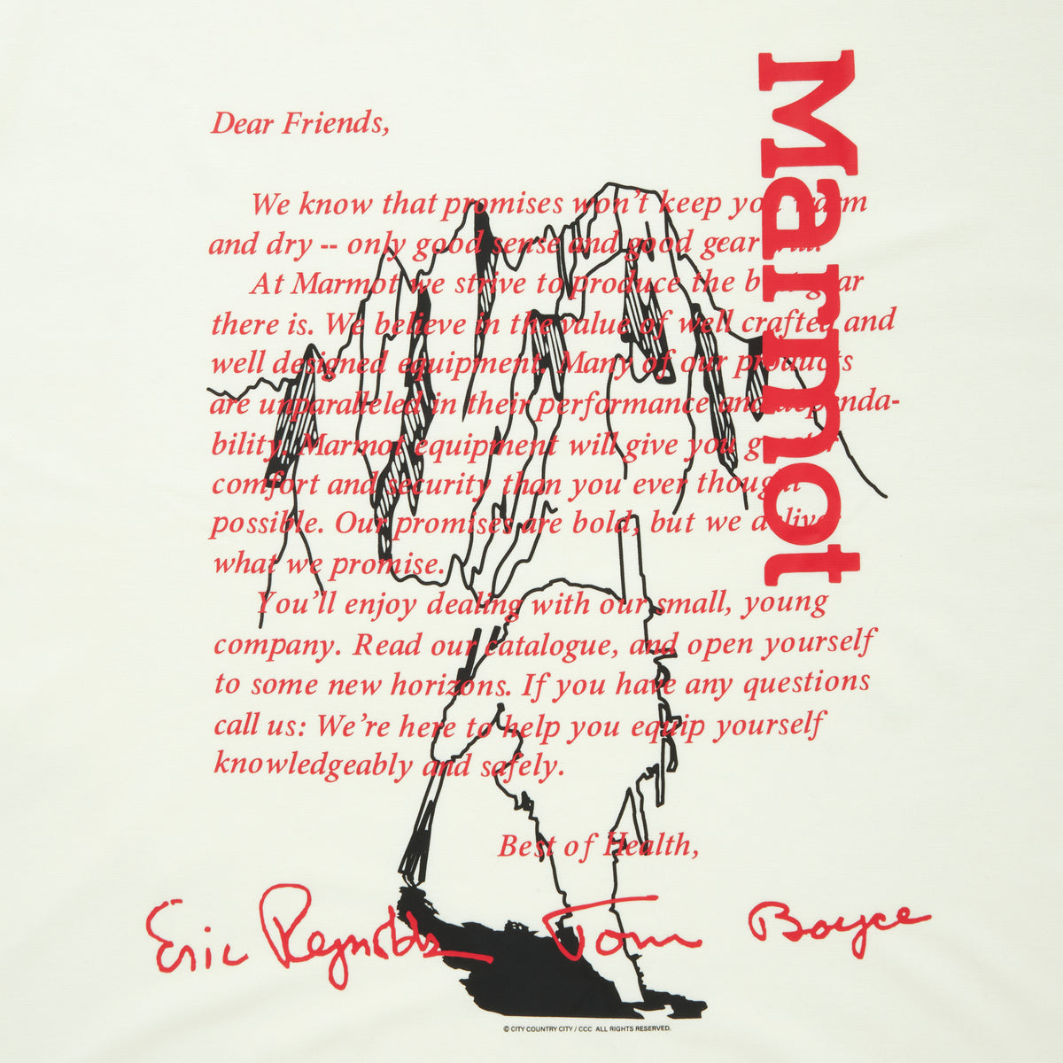 CITY COUNTRY CITY x Marmot_MC EVERYWHERE T-SHIRT