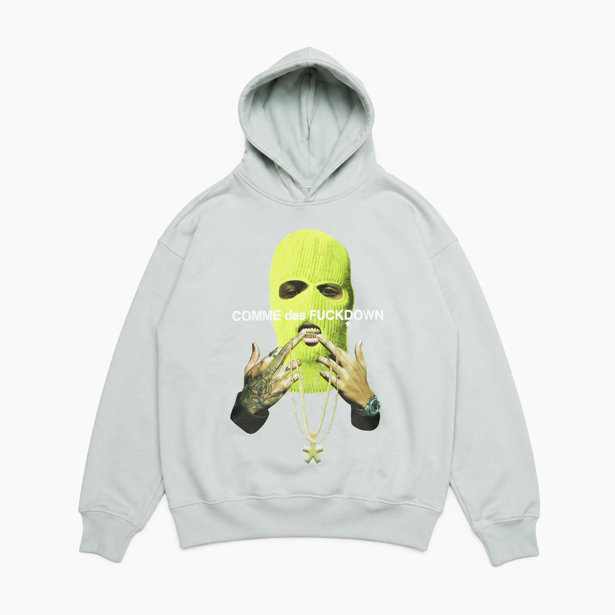 COMME DES FUCKDOWN Hoodie In Jersey Con Stampa Sul Davantii"