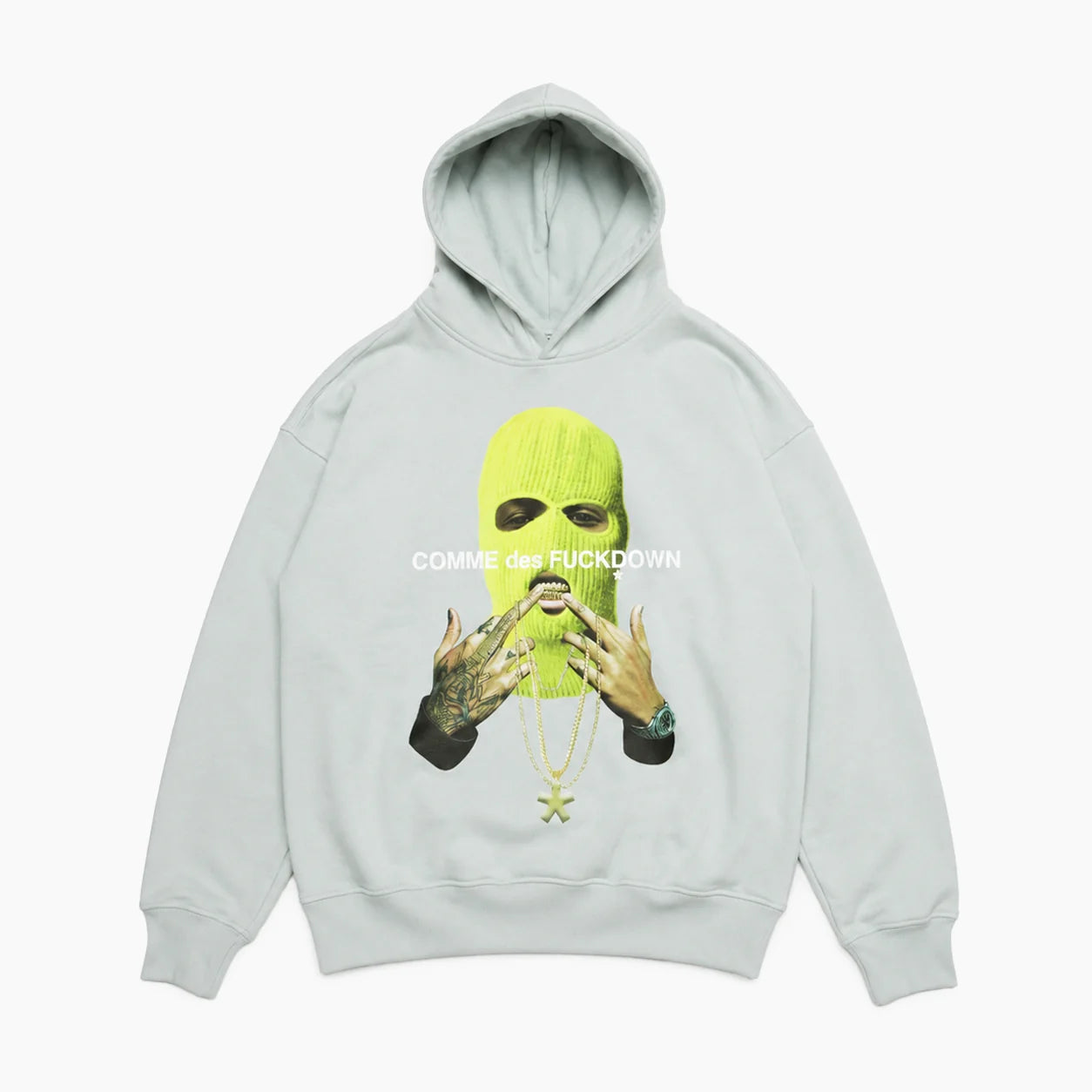 COMME DES FUCKDOWN Hoodie In Jersey Con Stampa Sul Davantii"