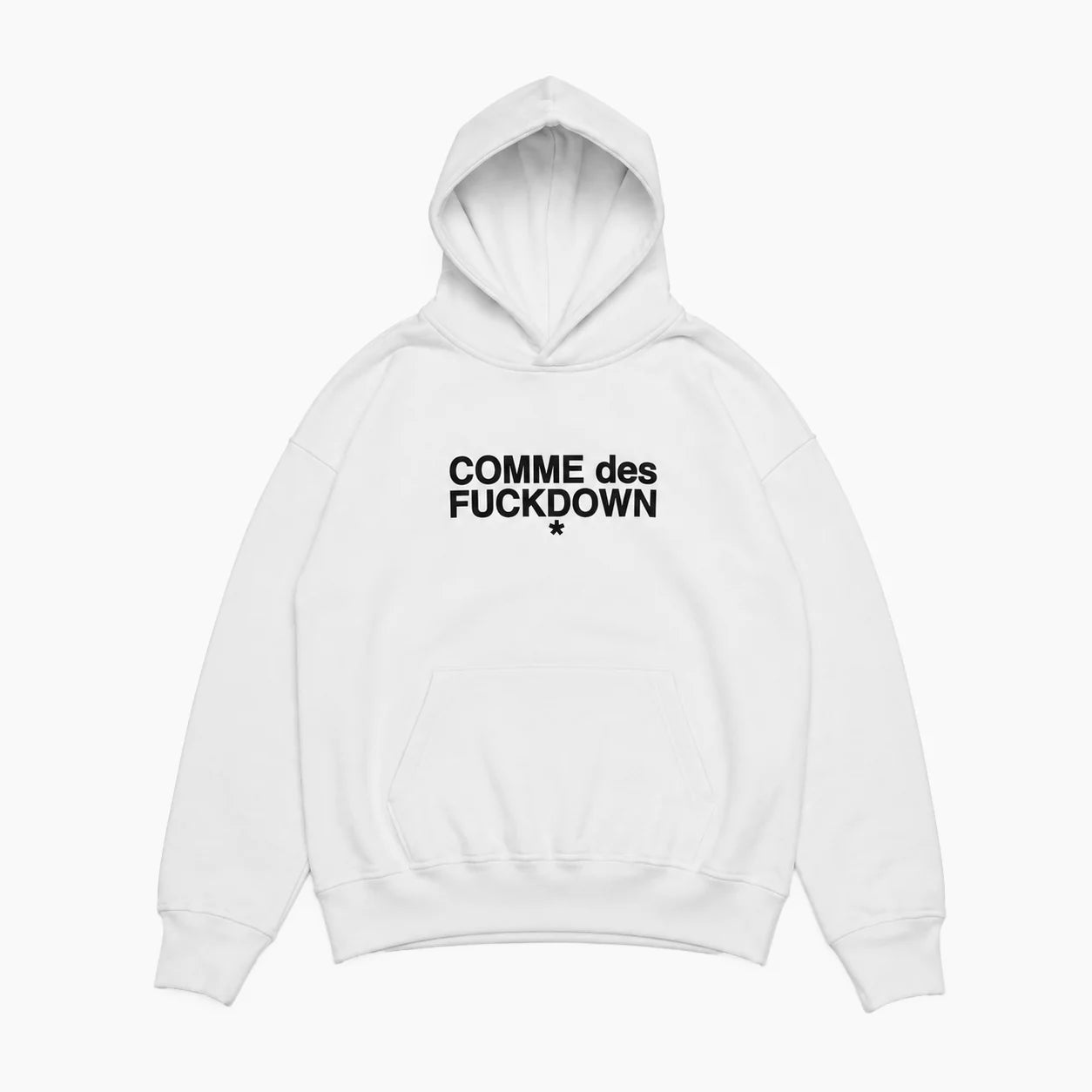 COMME DES FUCKDOWN Hoodie In Jersey Con Stampa Sul Davantii"