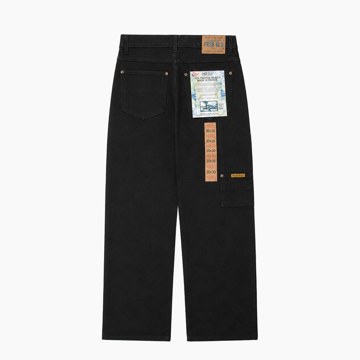 PRISON BLUES Relaxed Fit Jeans Rinsed Black