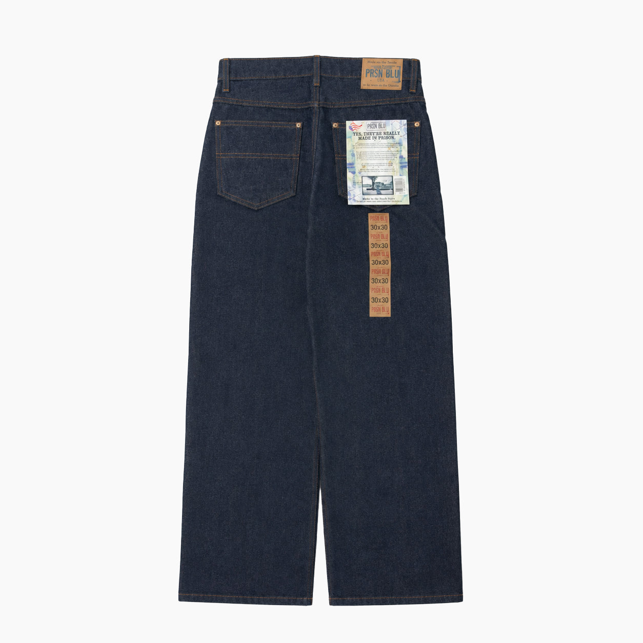 PRISON BLUES Relaxed Fit Jeans Rigid Blue