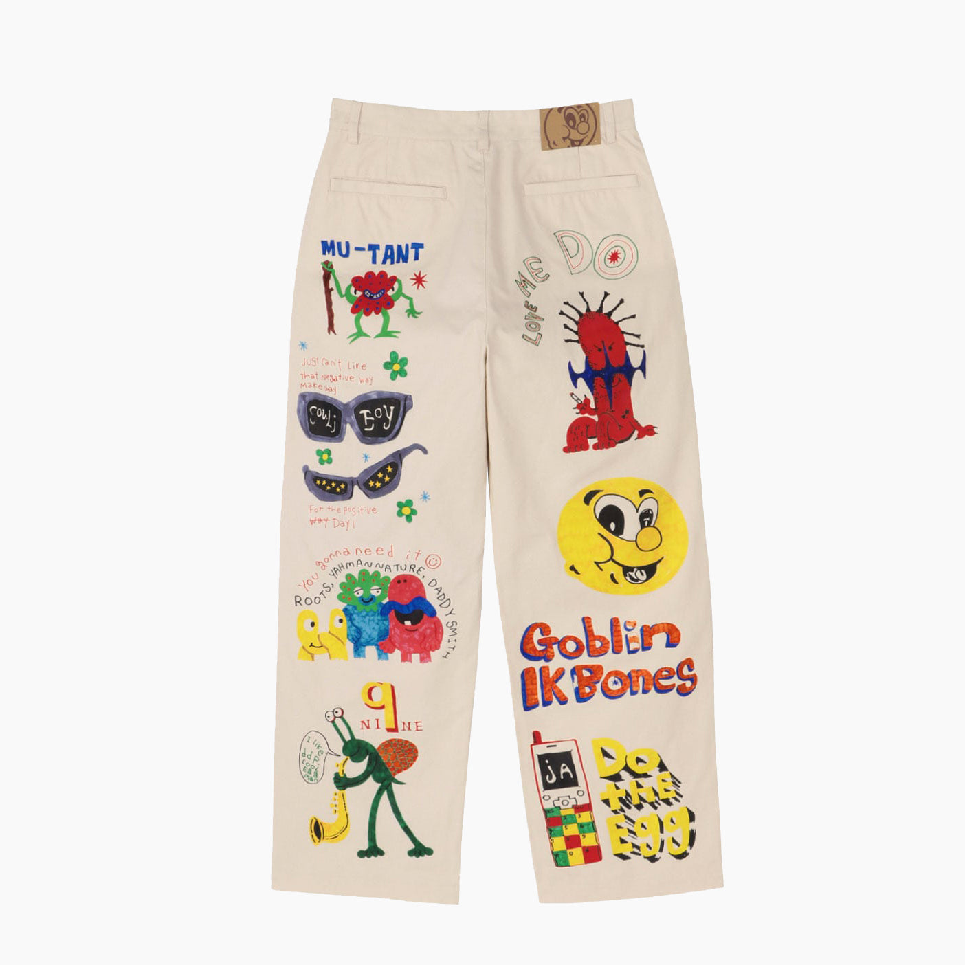 DDP×TOMASON ART PRINT WIDE PANTS