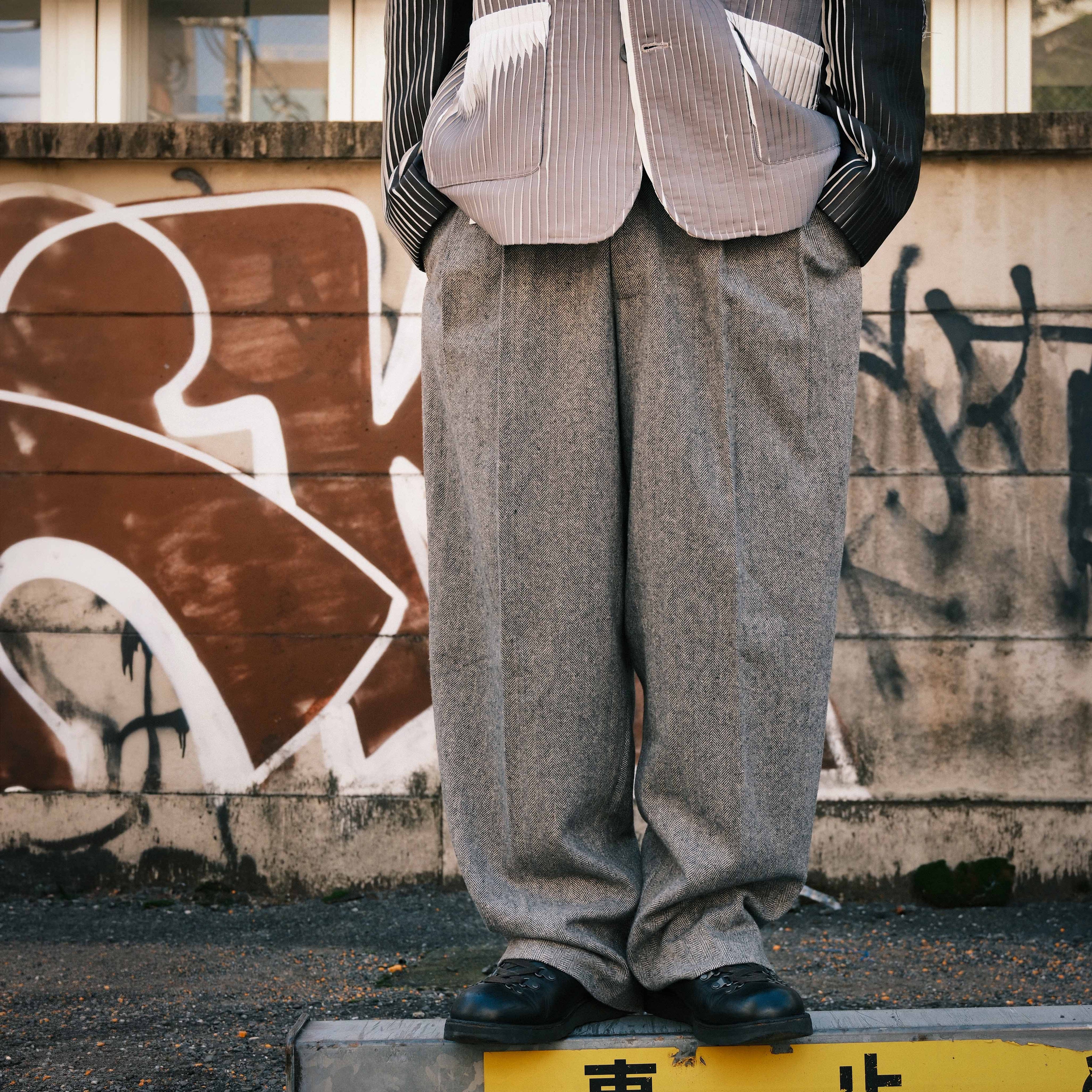 PIEUX Grey Wool pants