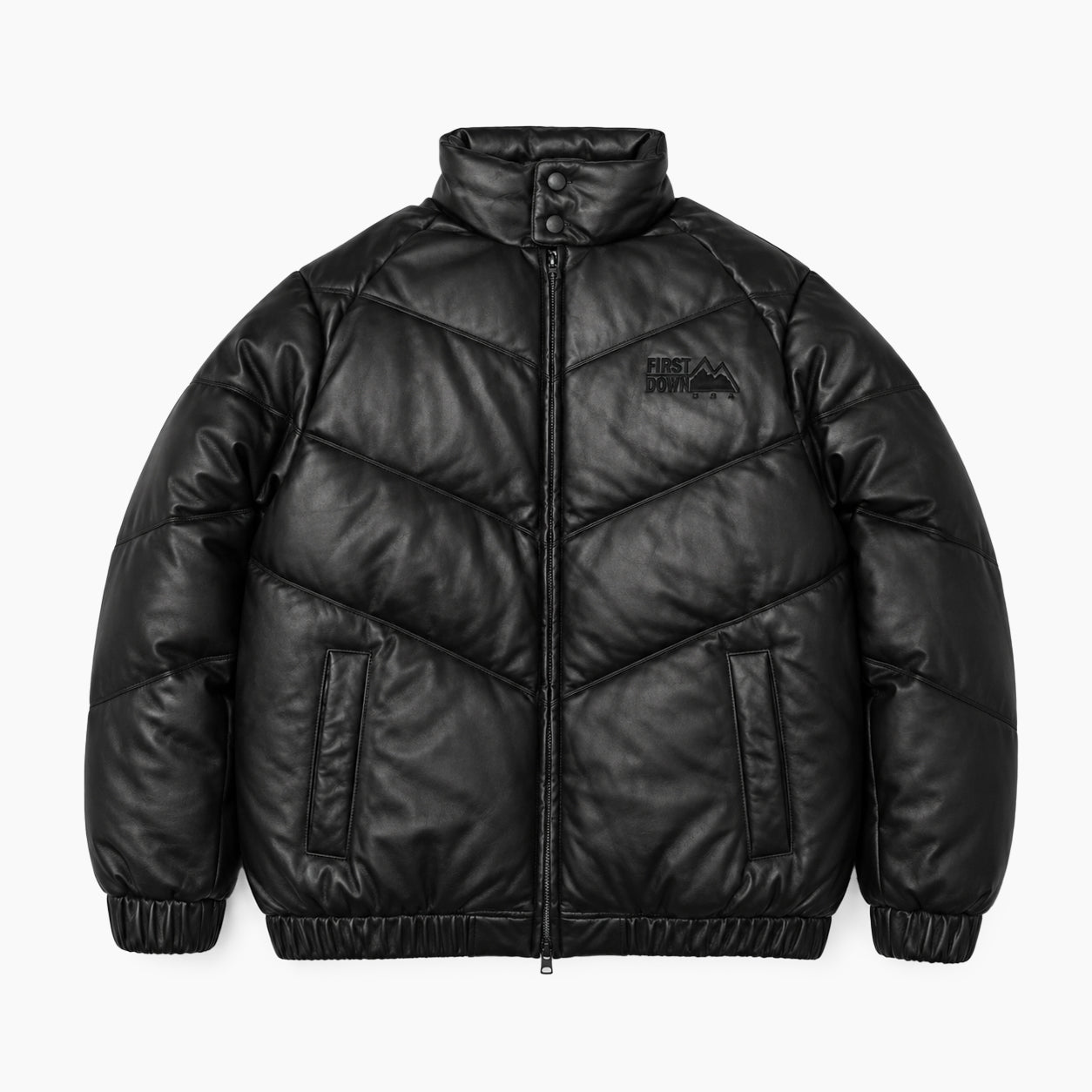 FIRST DOWN PU Leather V-Down JKT SMU