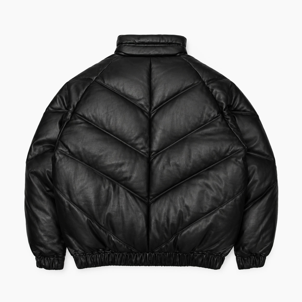 FIRST DOWN PU Leather V-Down JKT SMU