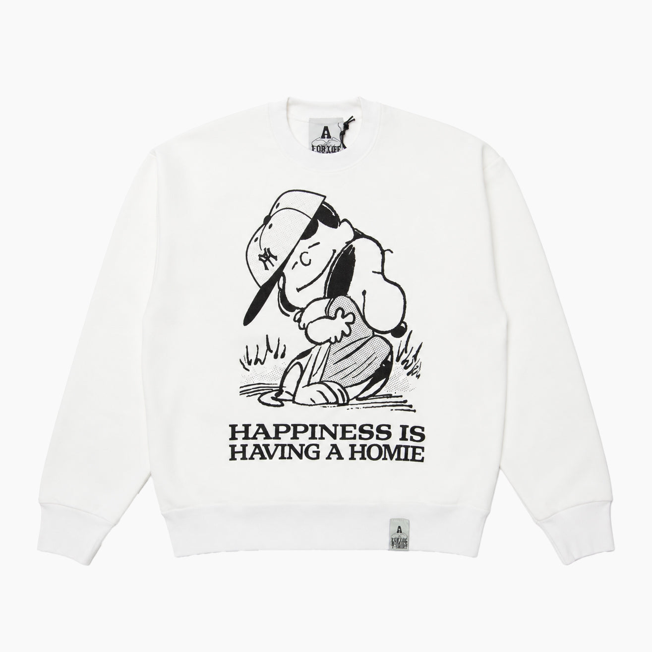 FOR THE HOMIES HAPPINESS IS HAVING A HOMIE  Crew Sweat