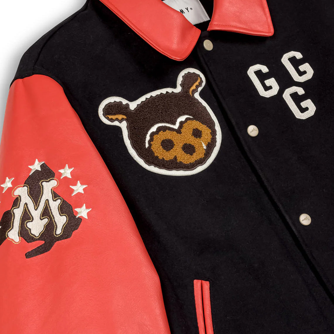 GRIMEY Mud'S The Residence Black Baseball Jacket