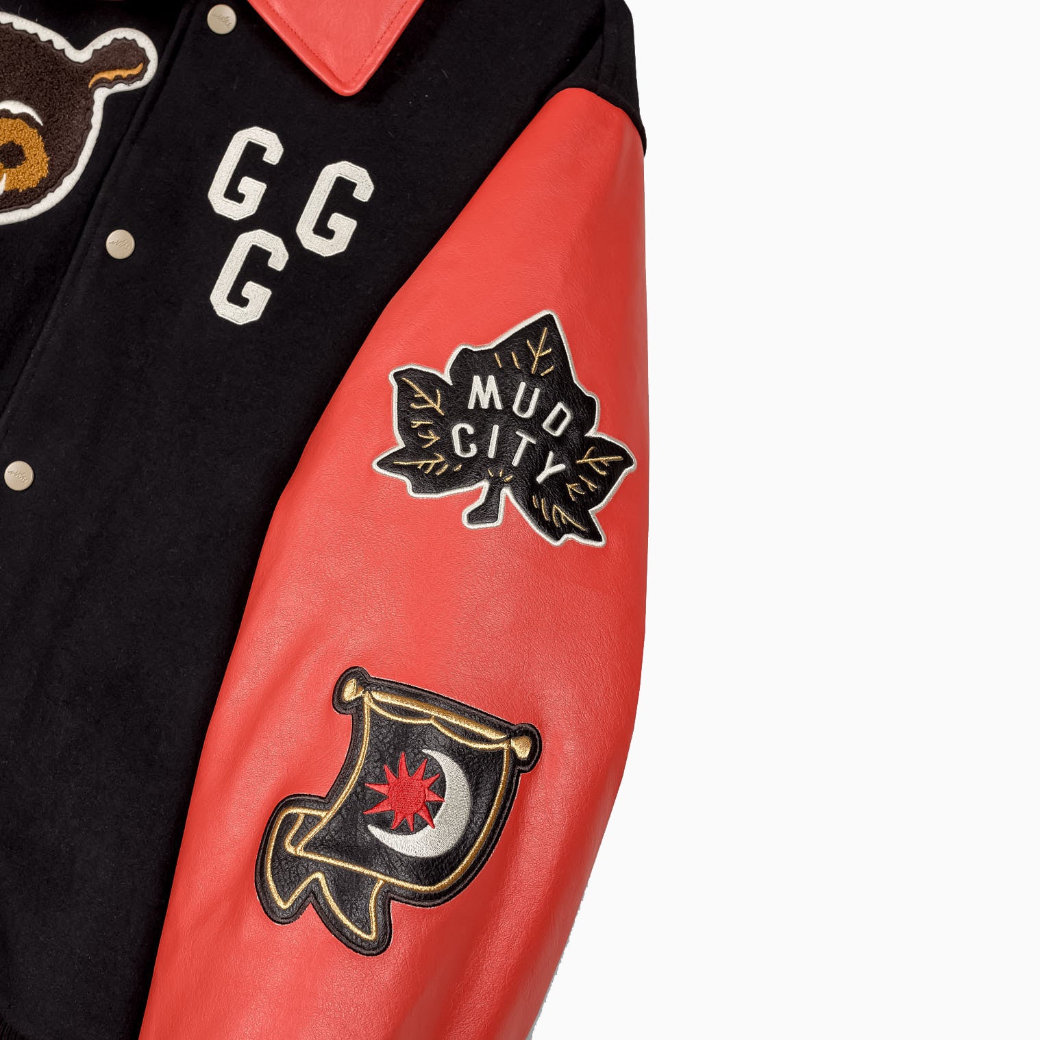 GRIMEY Mud'S The Residence Black Baseball Jacket