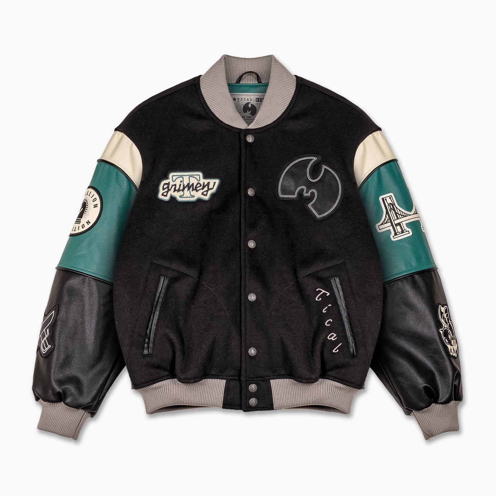 Tical X Grimey Baseball Jacket Black