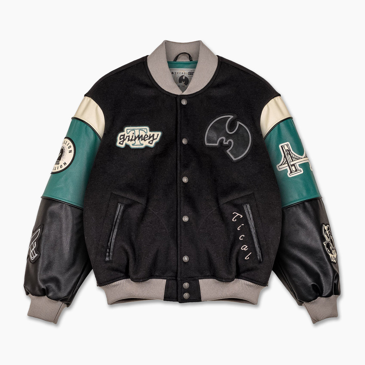 Tical X Grimey Baseball Jacket Black