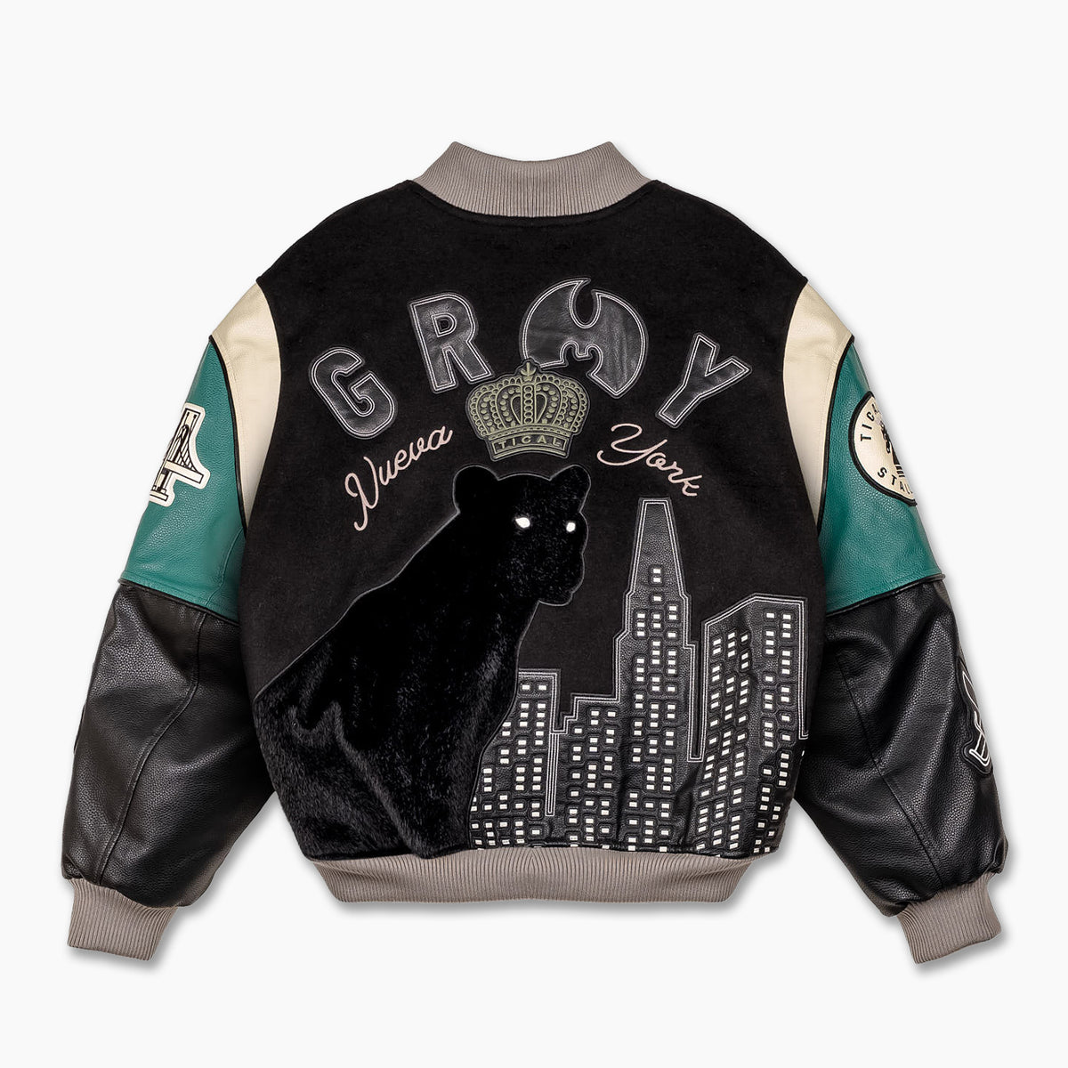 Tical X Grimey Baseball Jacket Black