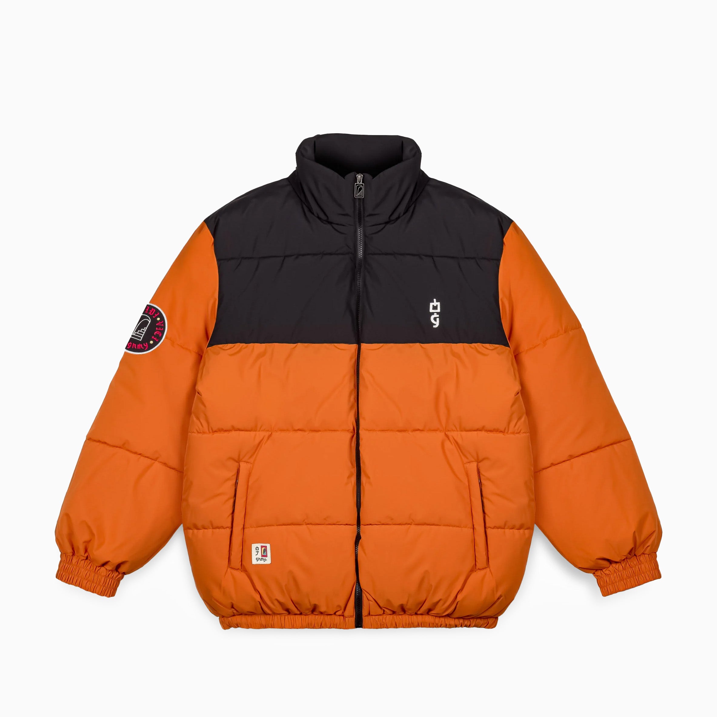 GRIMEY VITA DEORUM (GRMY X OJ) PUFFER JACKET - ORANGE