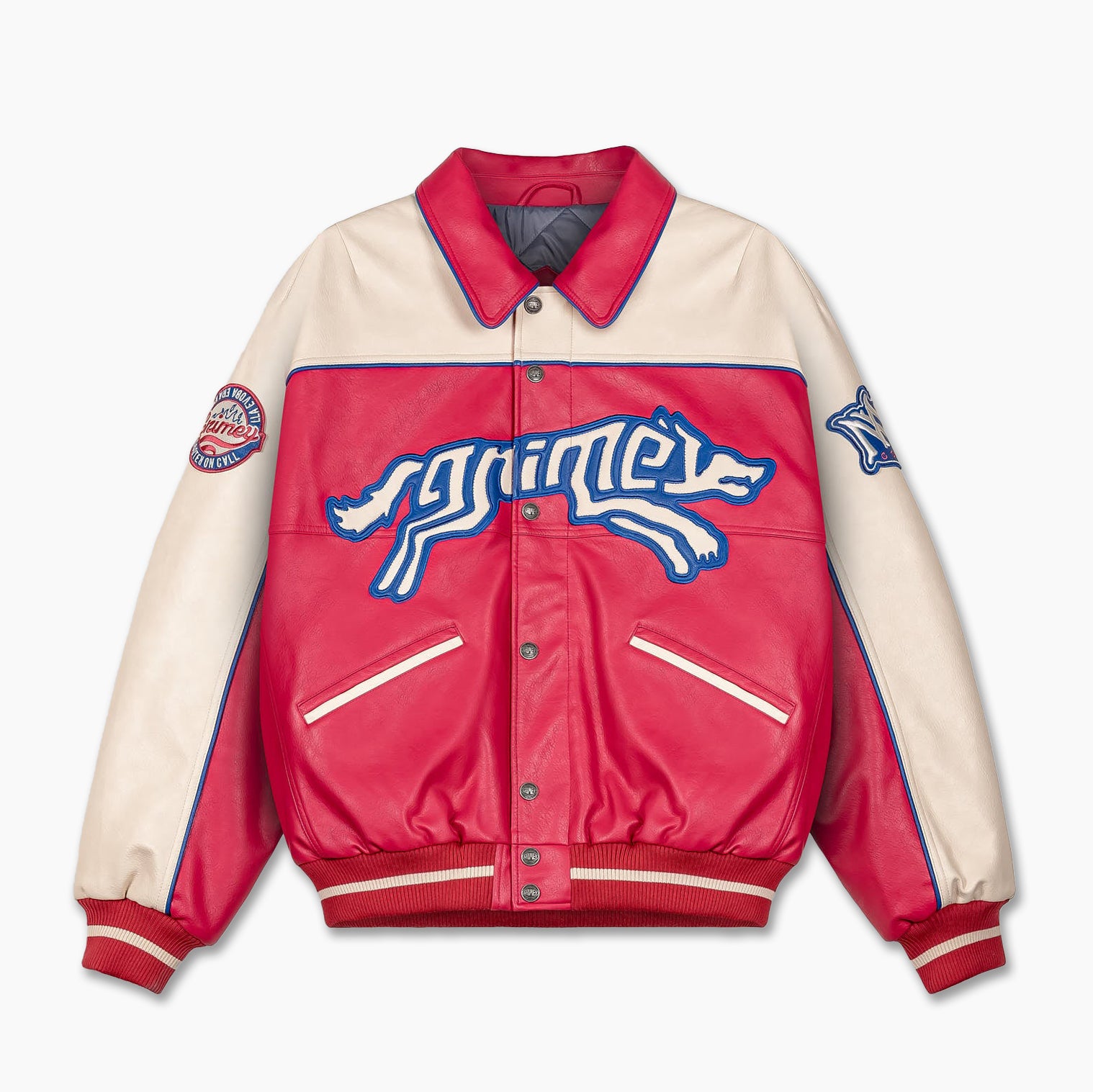 GRIMEY WILD ONE PU LEATHER JACKET