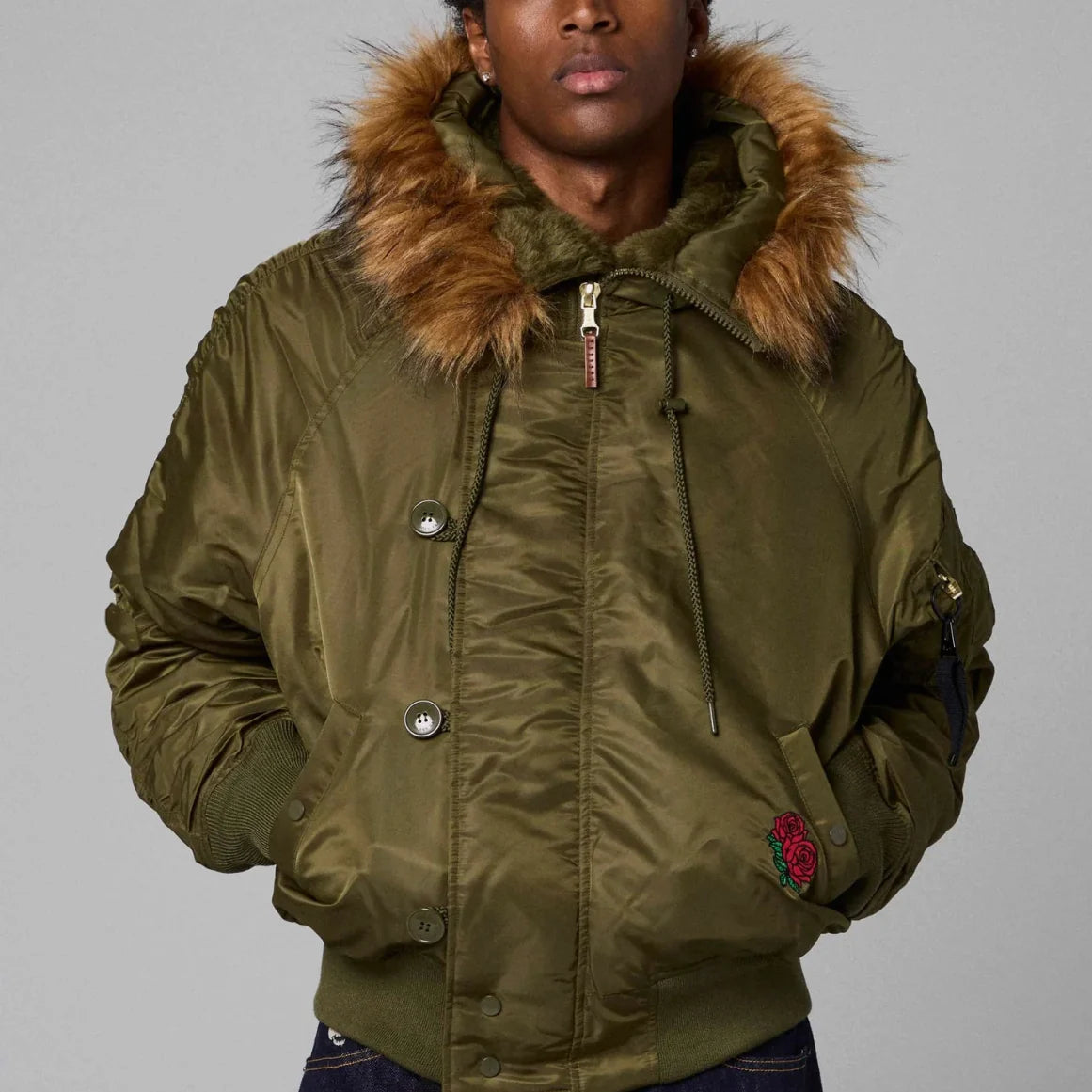 GRIMEY The Planet N-2B Flight Green Jacket
