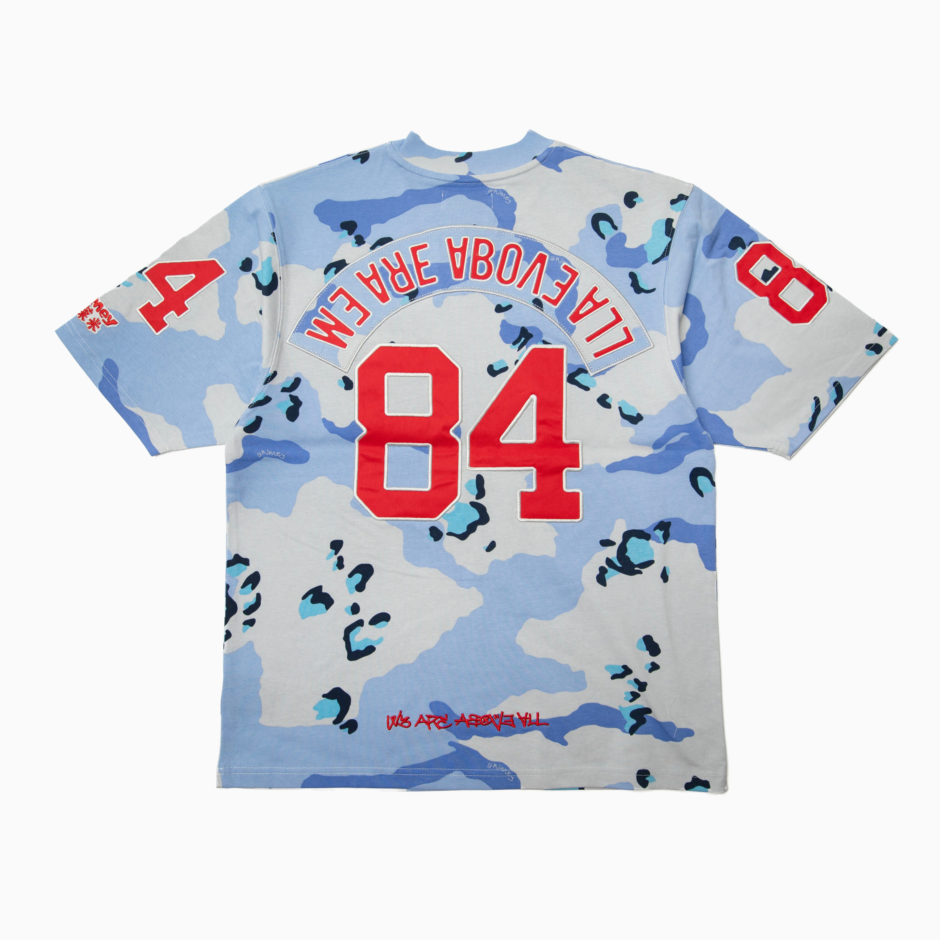 GRIMEY Concreat jungle all over print Vneck oversized Tee