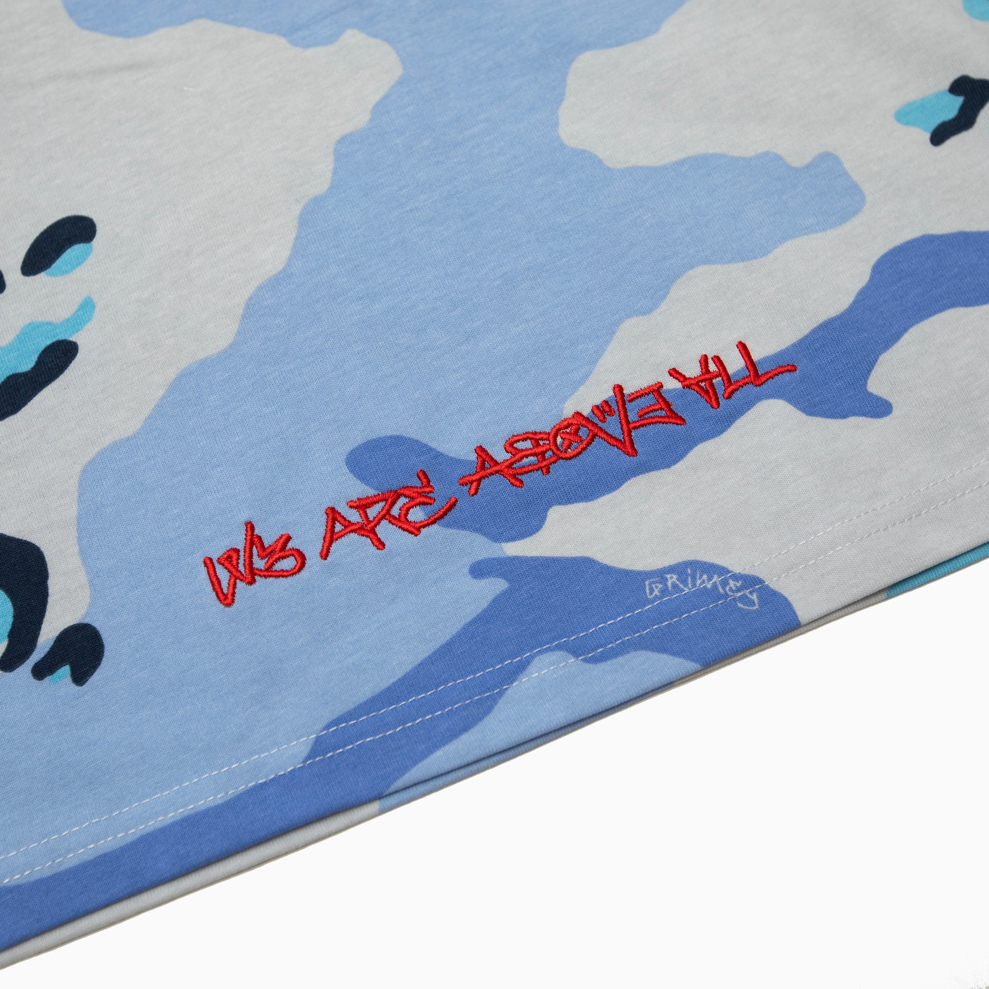 GRIMEY Concreat jungle all over print Vneck oversized Tee