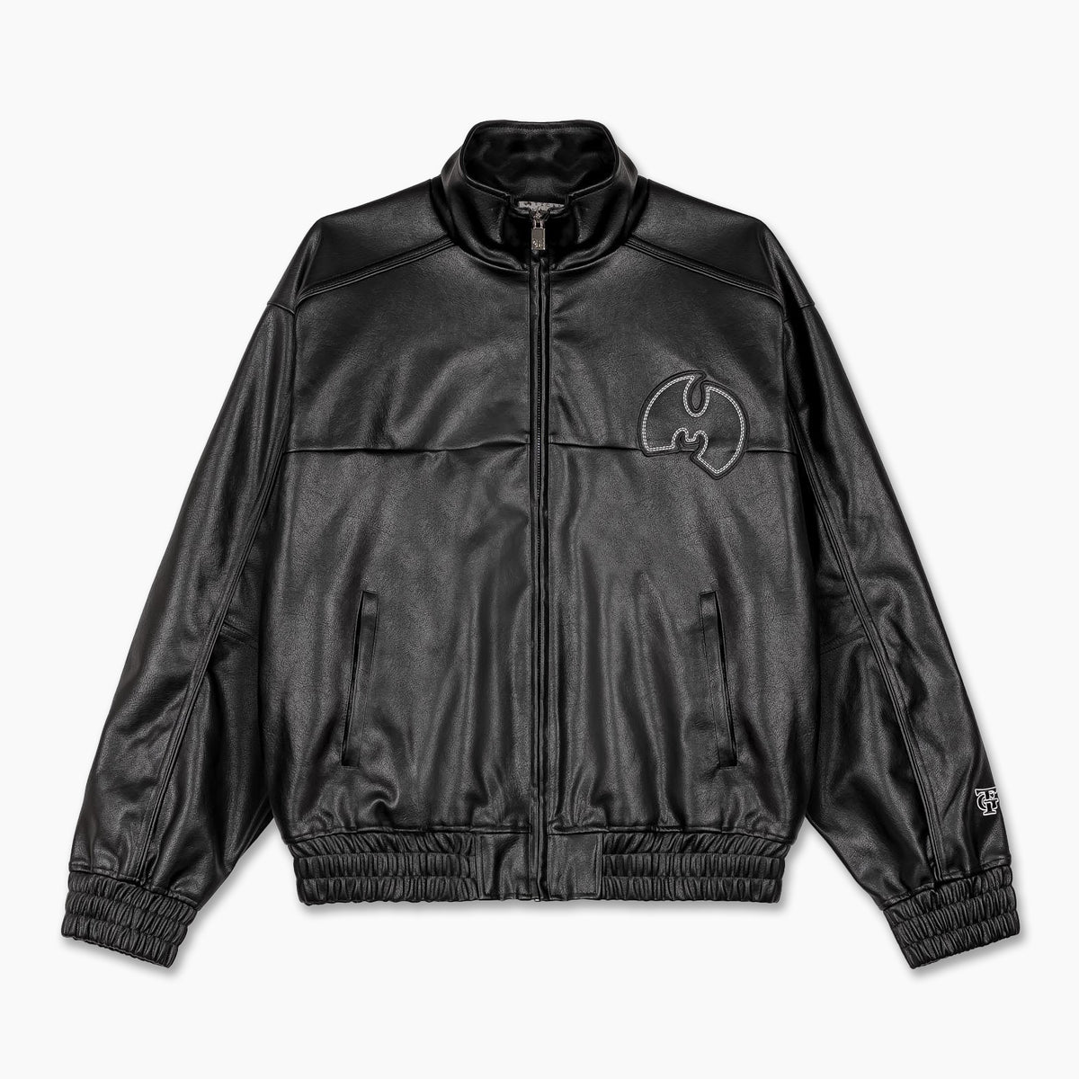 Tical X Grimey Faux Leather Jacket Black