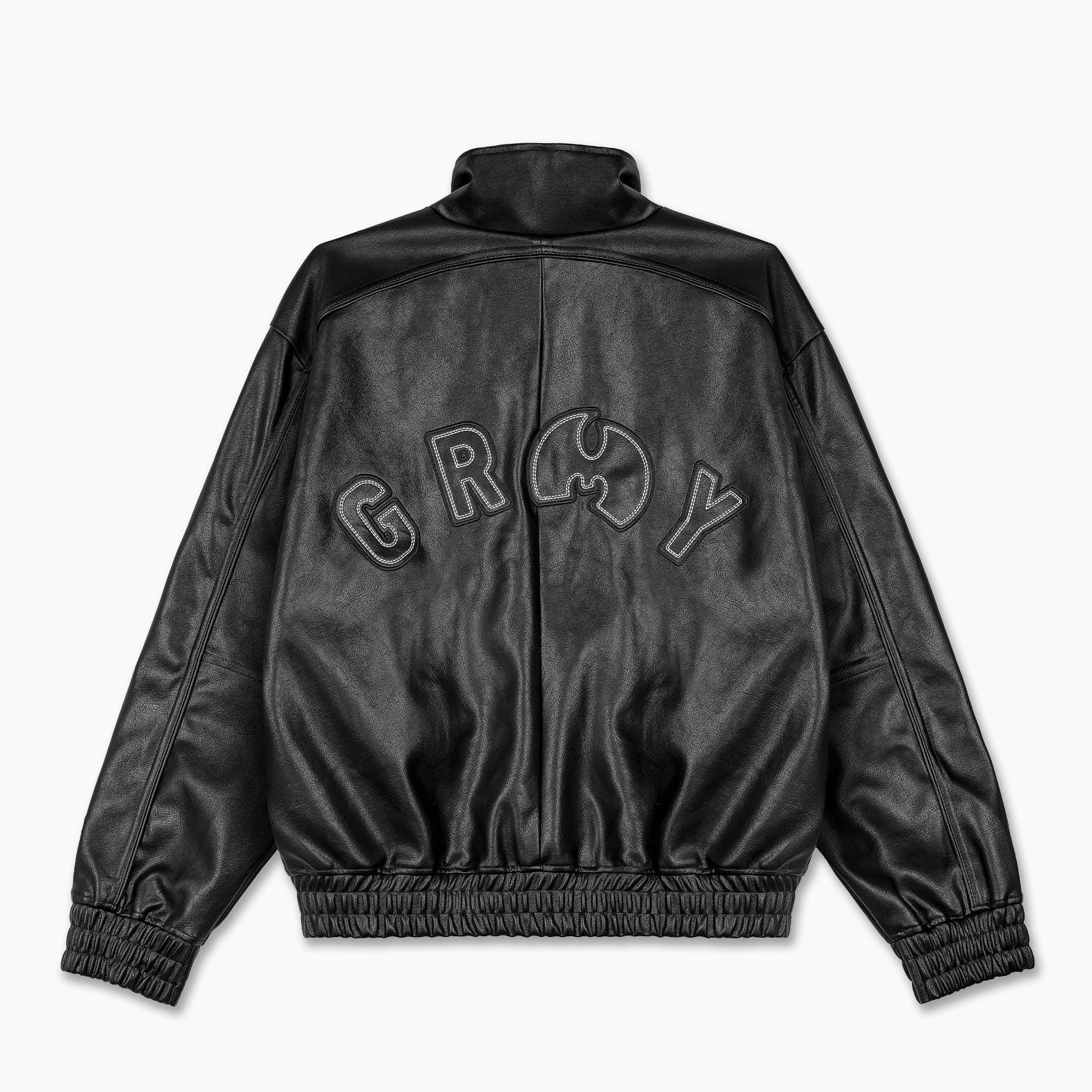 Tical X Grimey Faux Leather Jacket Black