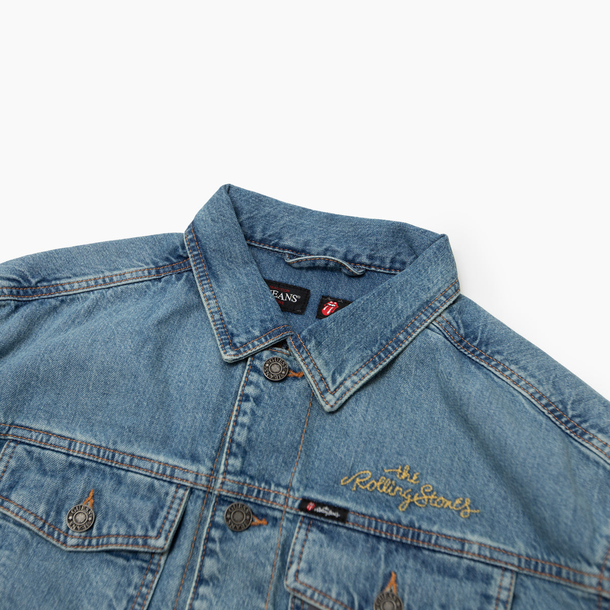 GUESS JEANS X Rolling Stones Trucker Jacket デニムジャケット ローリングストーンズ
