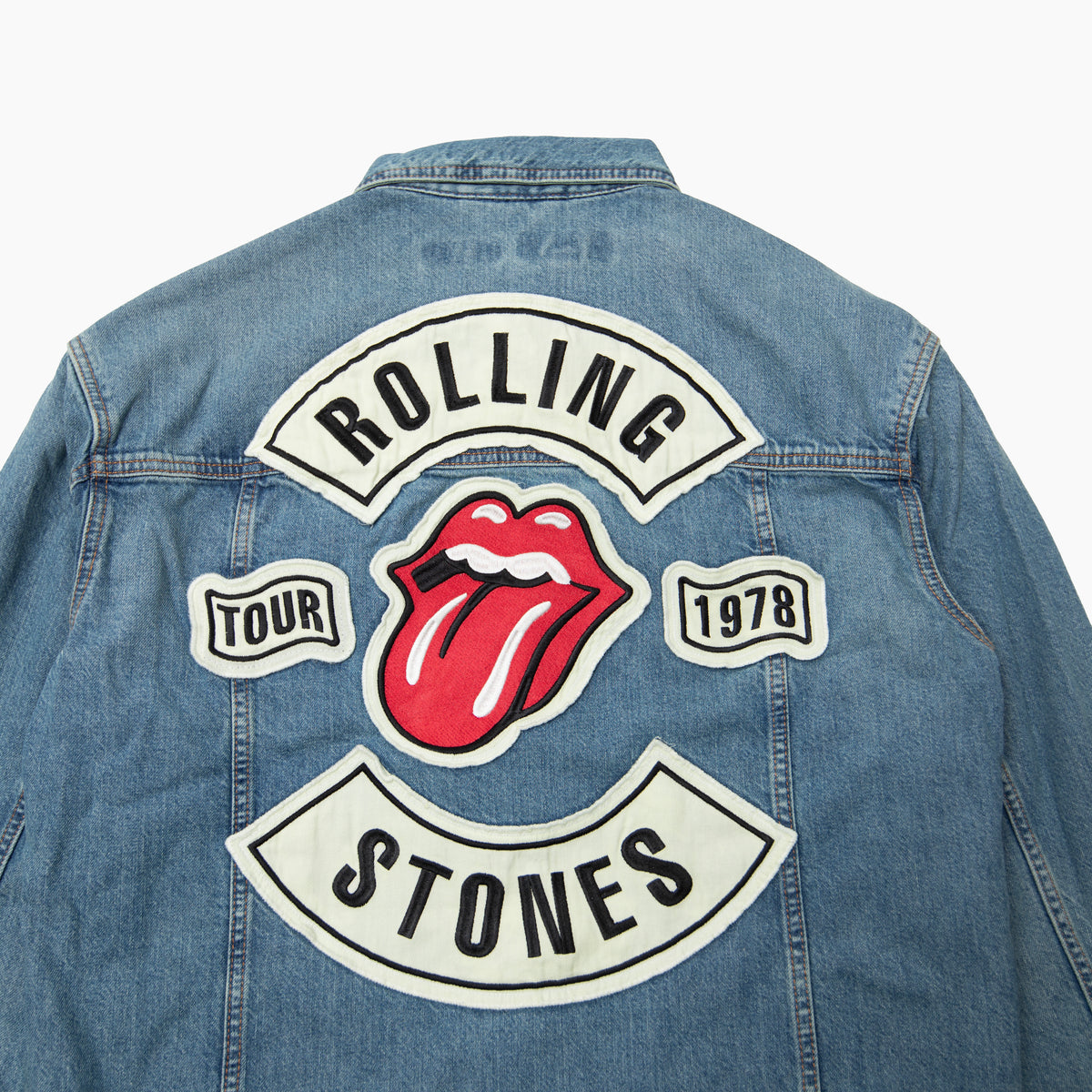GUESS JEANS X Rolling Stones Trucker Jacket デニムジャケット ローリングストーンズ