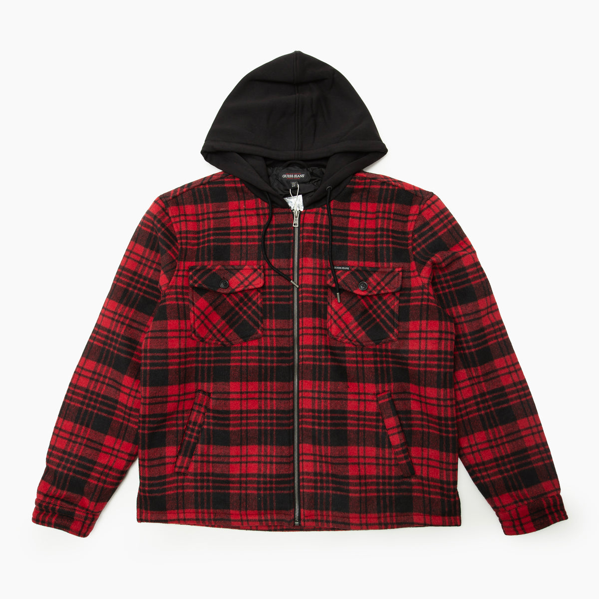 GUESS JEANS Hooded Flannel Shirt アウター ジャケット