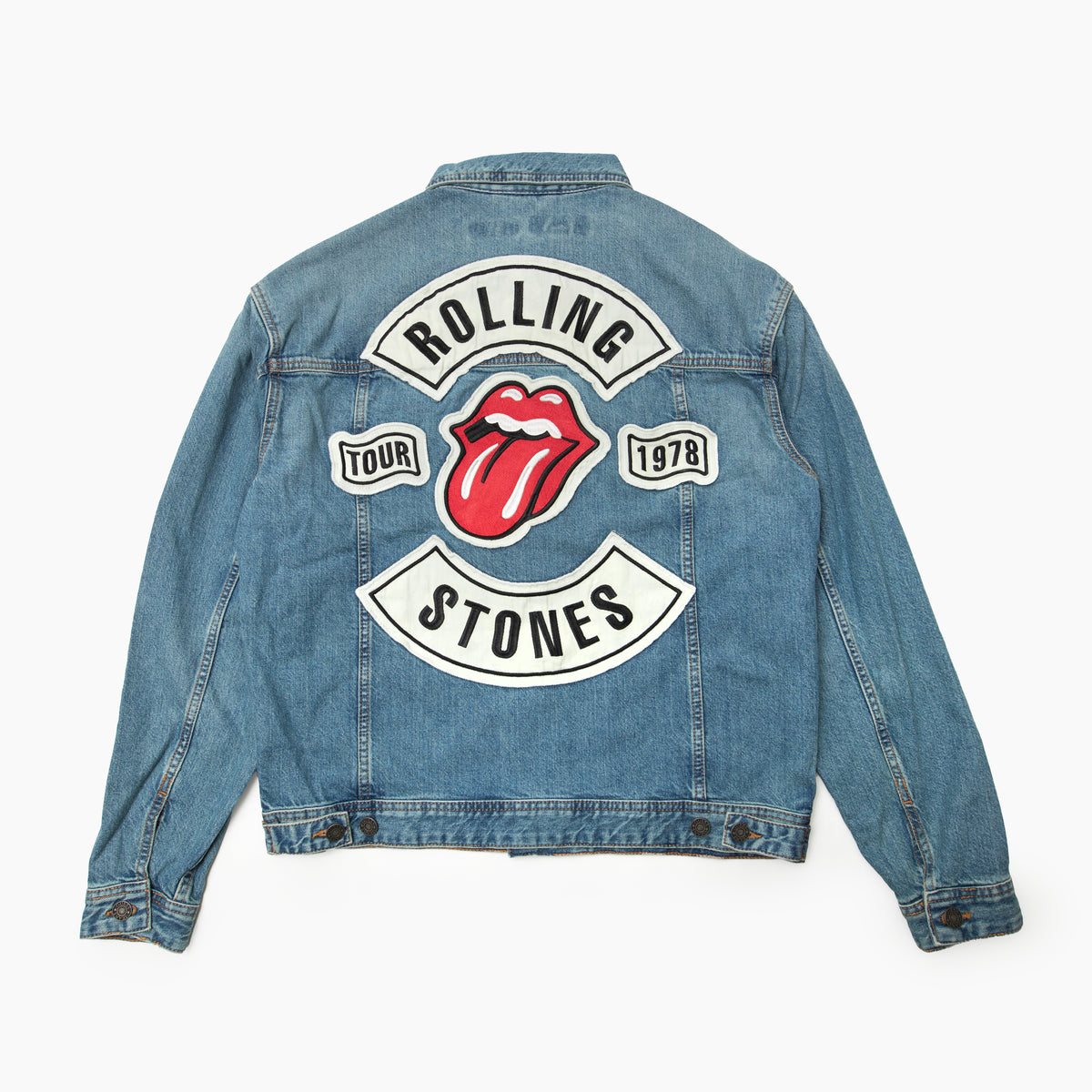 GUESS JEANS X Rolling Stones Trucker Jacket デニムジャケット ローリングストーンズ