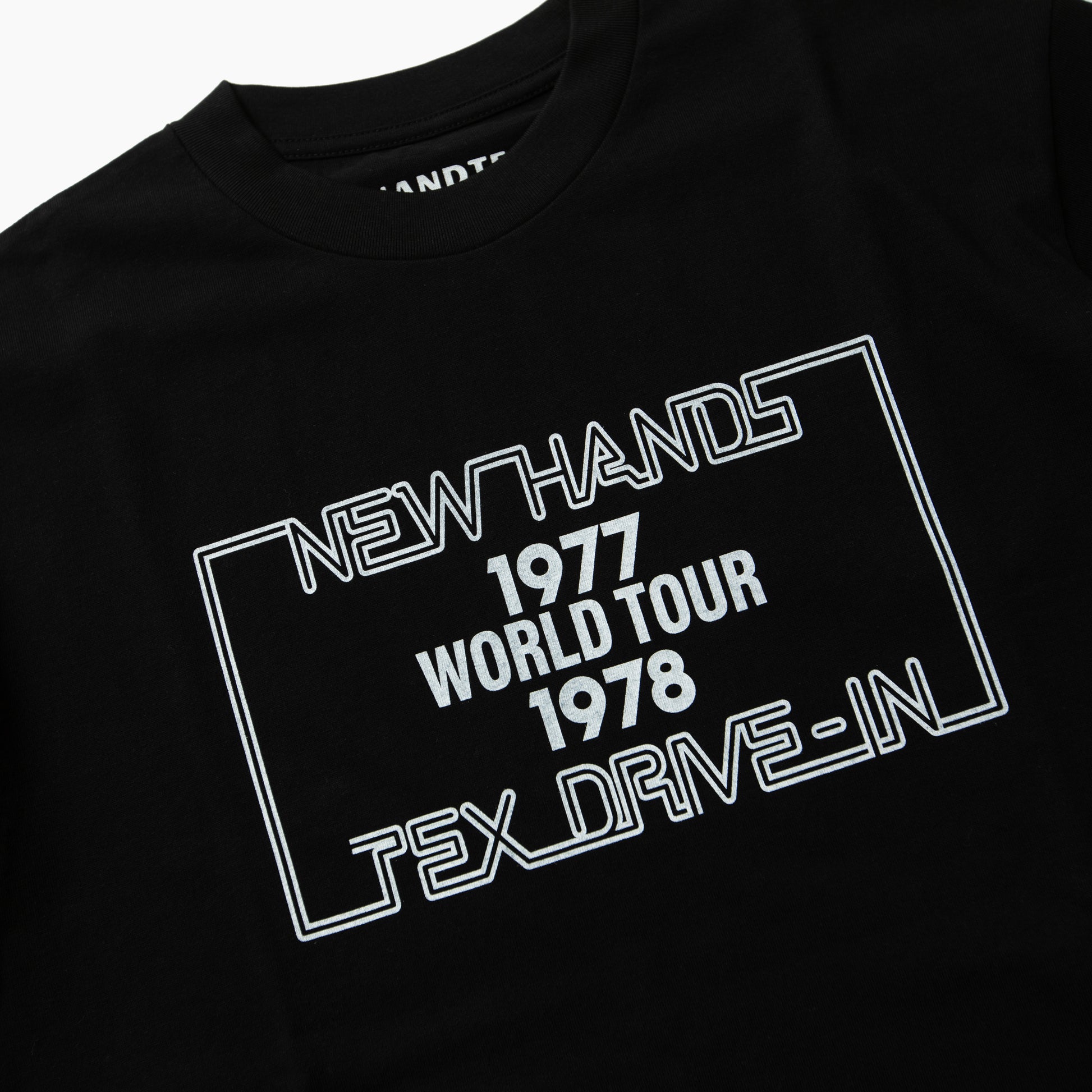 HANDTEX SS PRINT Tee BLACK HT1-CST-6