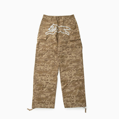ICECREAM EU SNAKESKIN RUNNING DOG CARGO PANTS