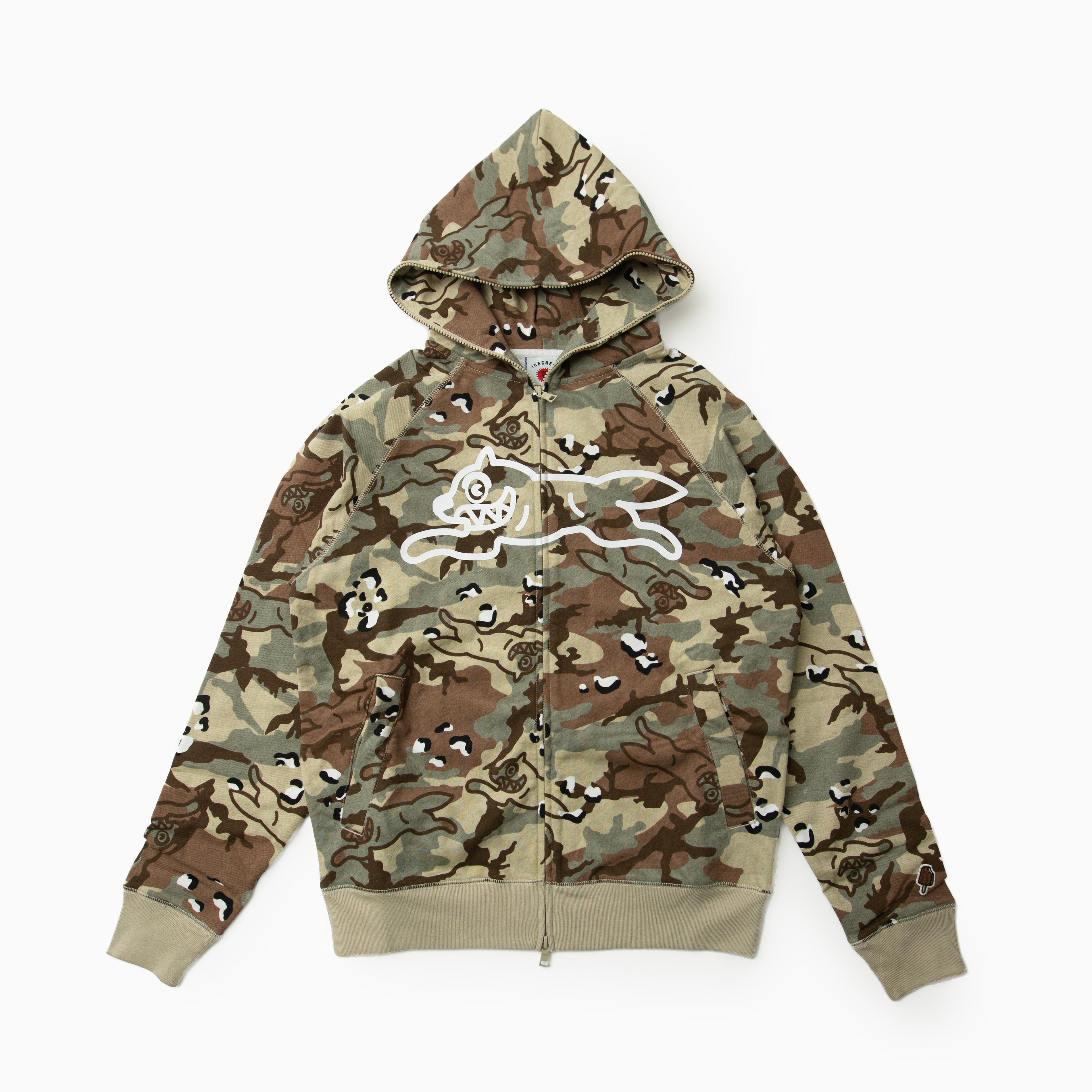 Icecream EU CHOC CHIP RUNNING DOG ZIP THROUGH HOOD