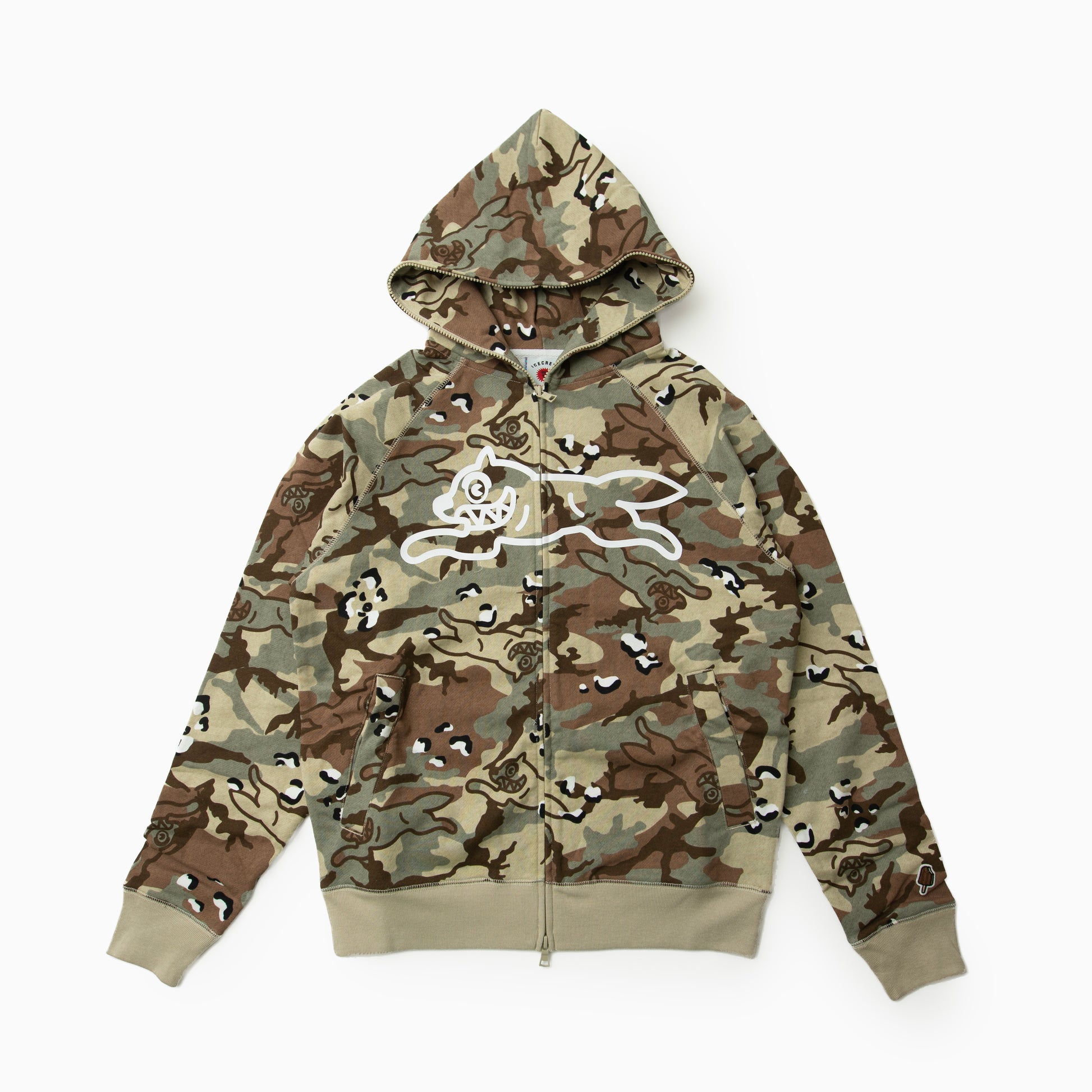 Icecream EU CHOC CHIP RUNNING DOG ZIP THROUGH HOOD