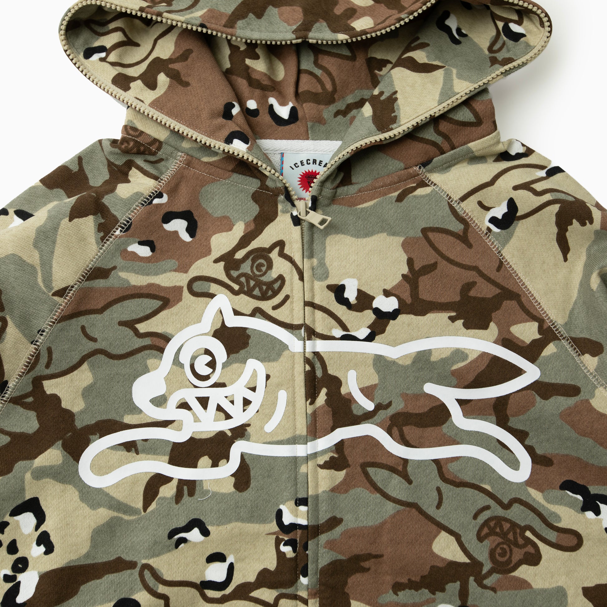 Icecream EU CHOC CHIP RUNNING DOG ZIP THROUGH HOOD