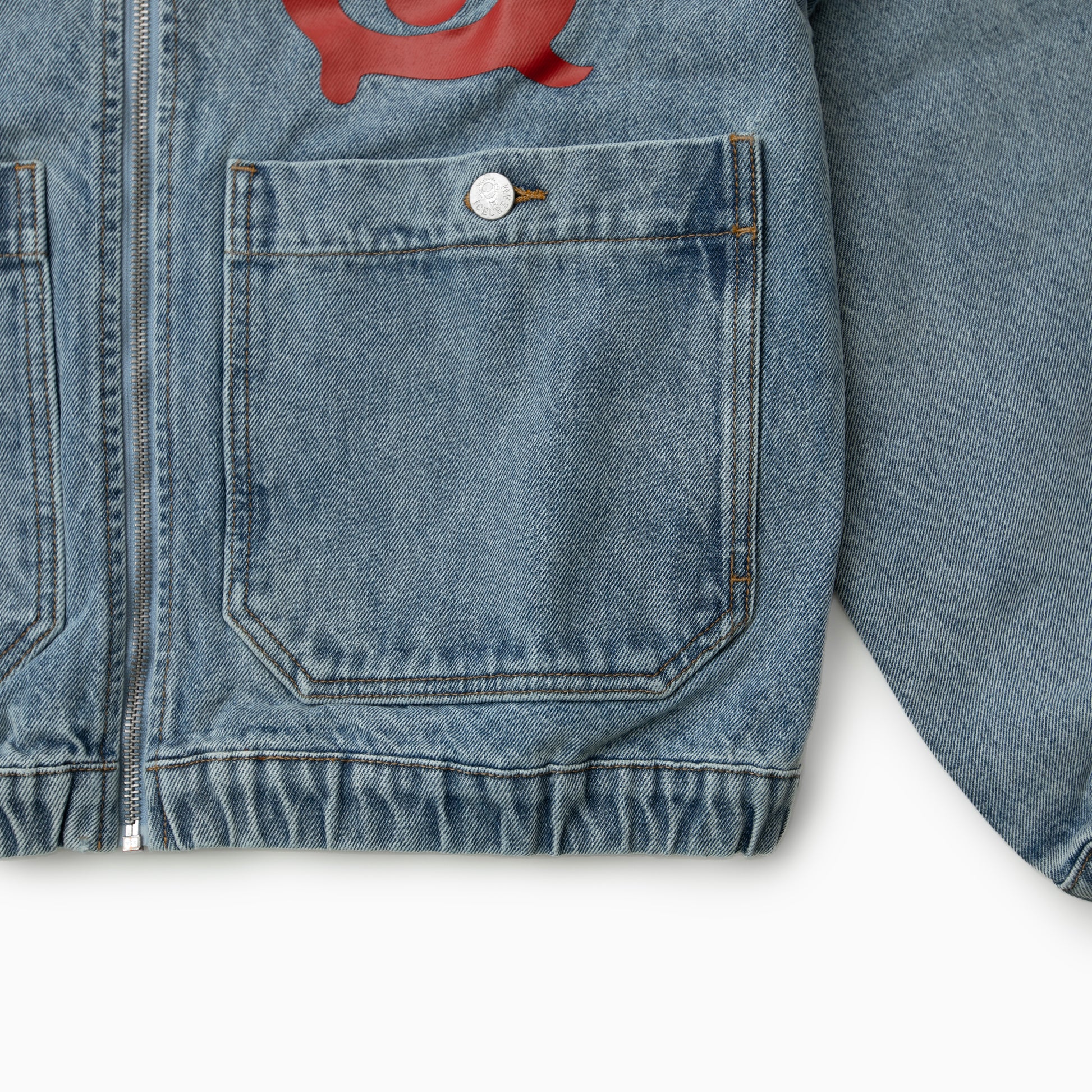 Icecream WESTERN HOODED ZIP THROUGH DENIM JACKET