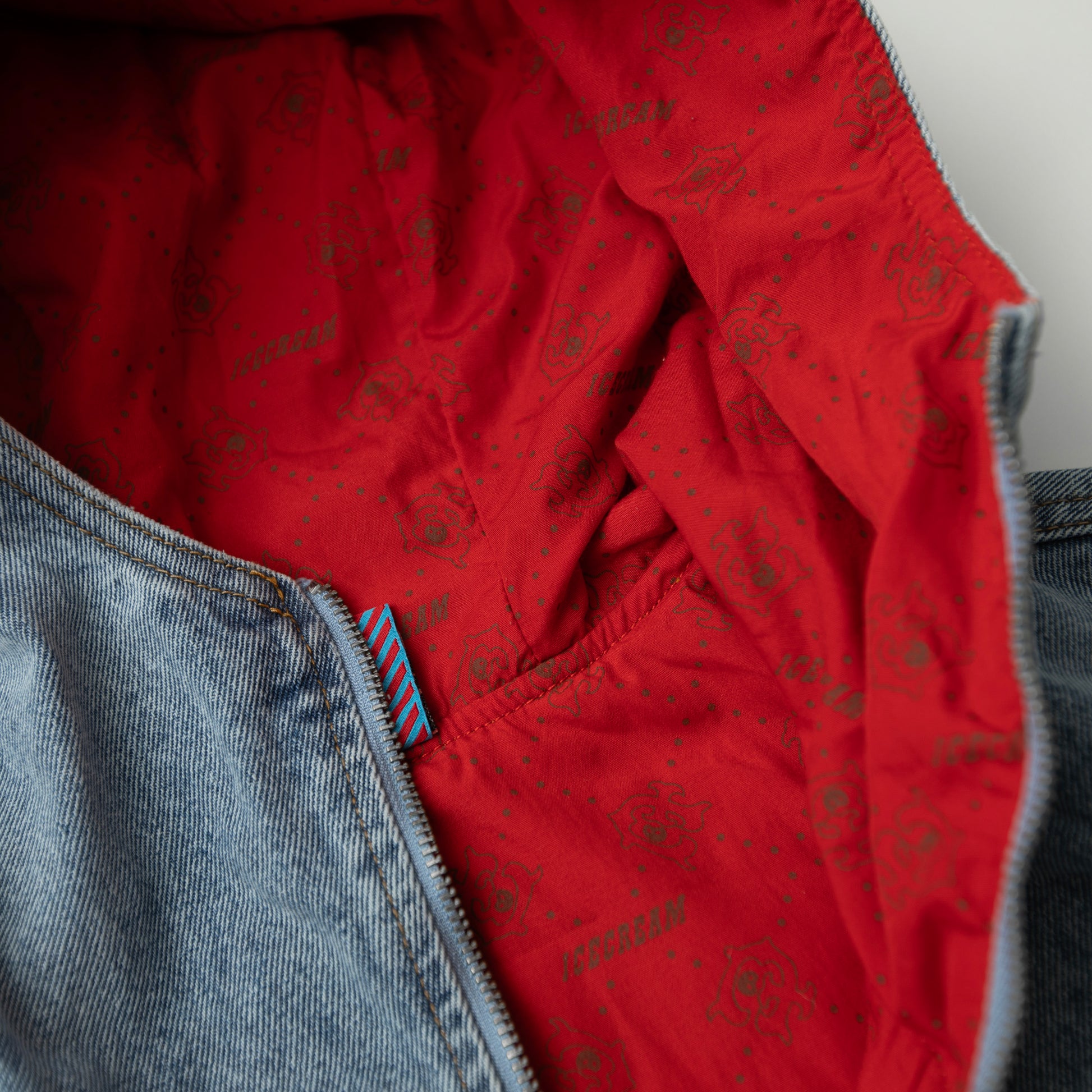 Icecream WESTERN HOODED ZIP THROUGH DENIM JACKET