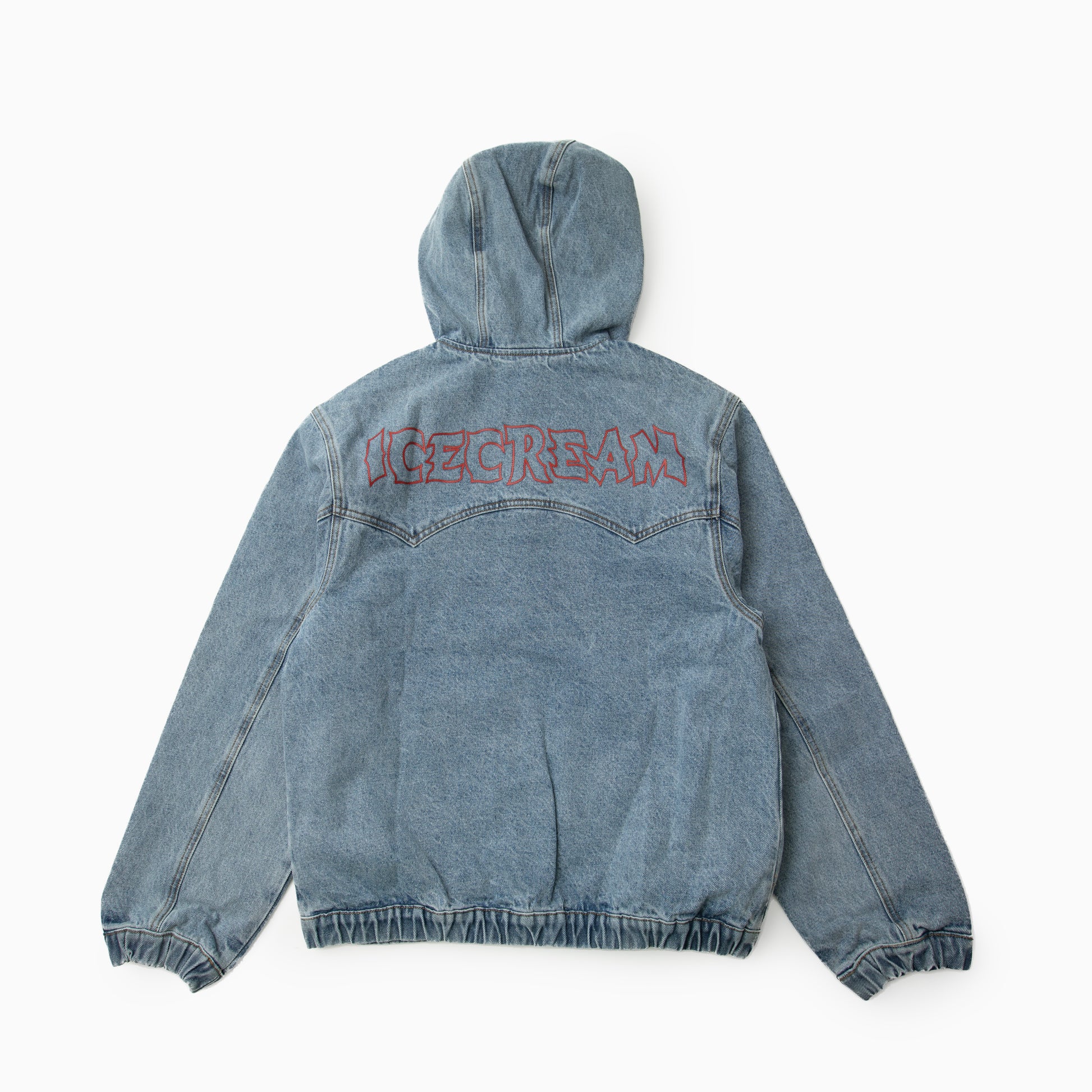 Icecream WESTERN HOODED ZIP THROUGH DENIM JACKET