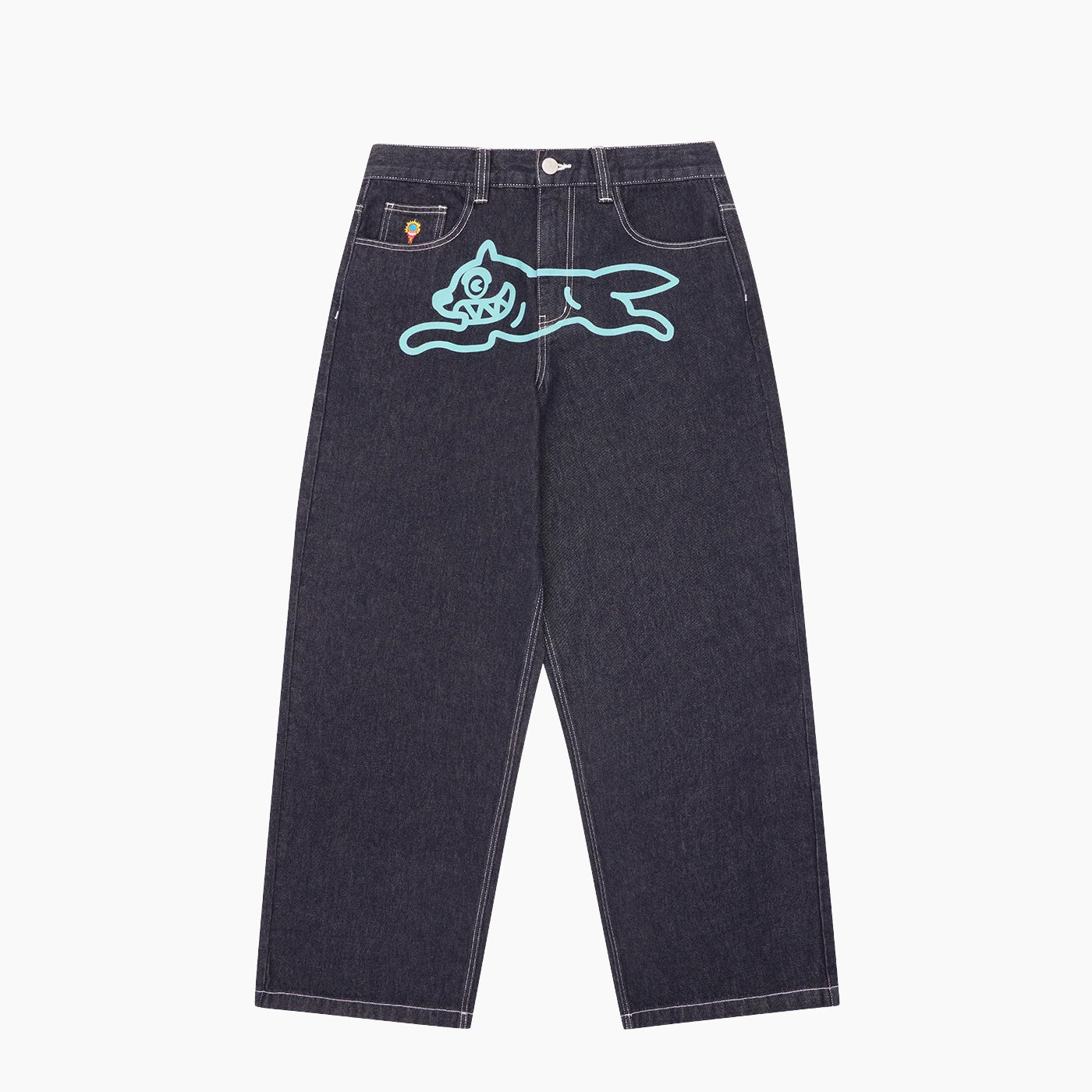 ICECREAM EU TRIPLE SCOOP RUNNING DOG DENIM PANTS