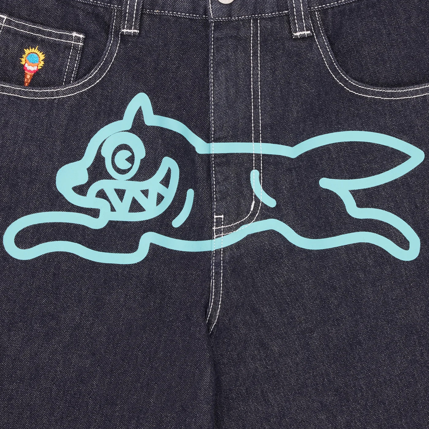 ICECREAM EU TRIPLE SCOOP RUNNING DOG DENIM PANTS – Surkucafe