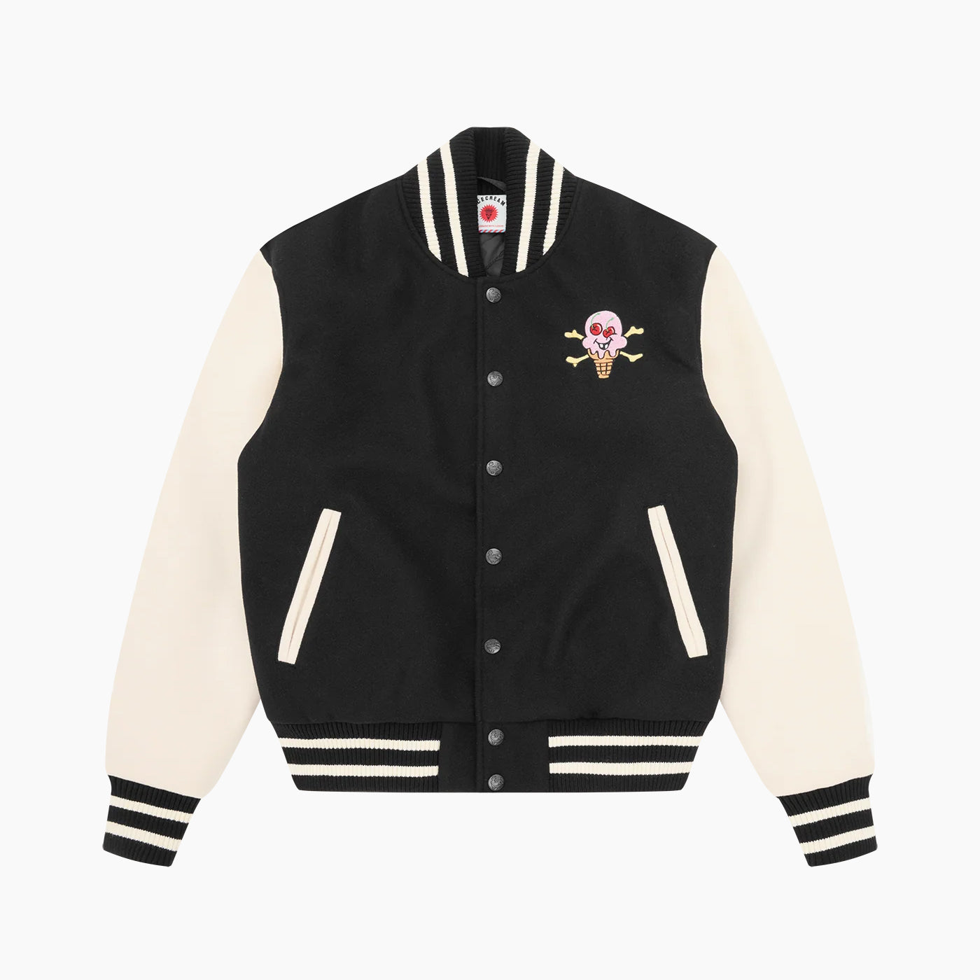 ICECREAM EU CONES & BONES VARSITY JACKET