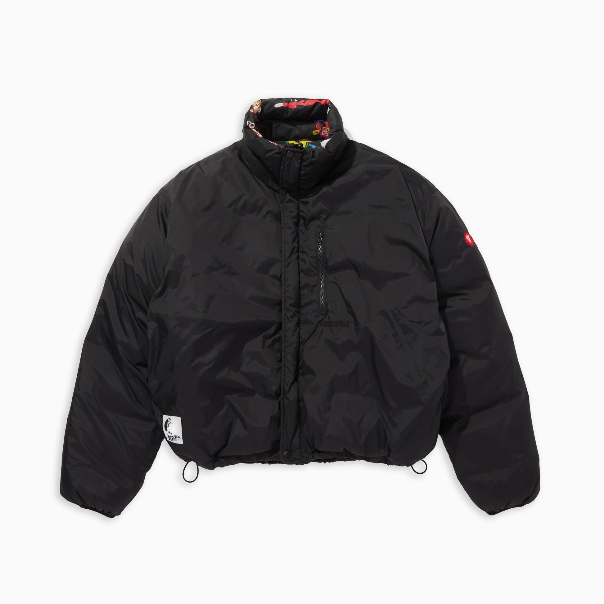 ICECREAM REVERSIBLE DOWN JACKET BLACK