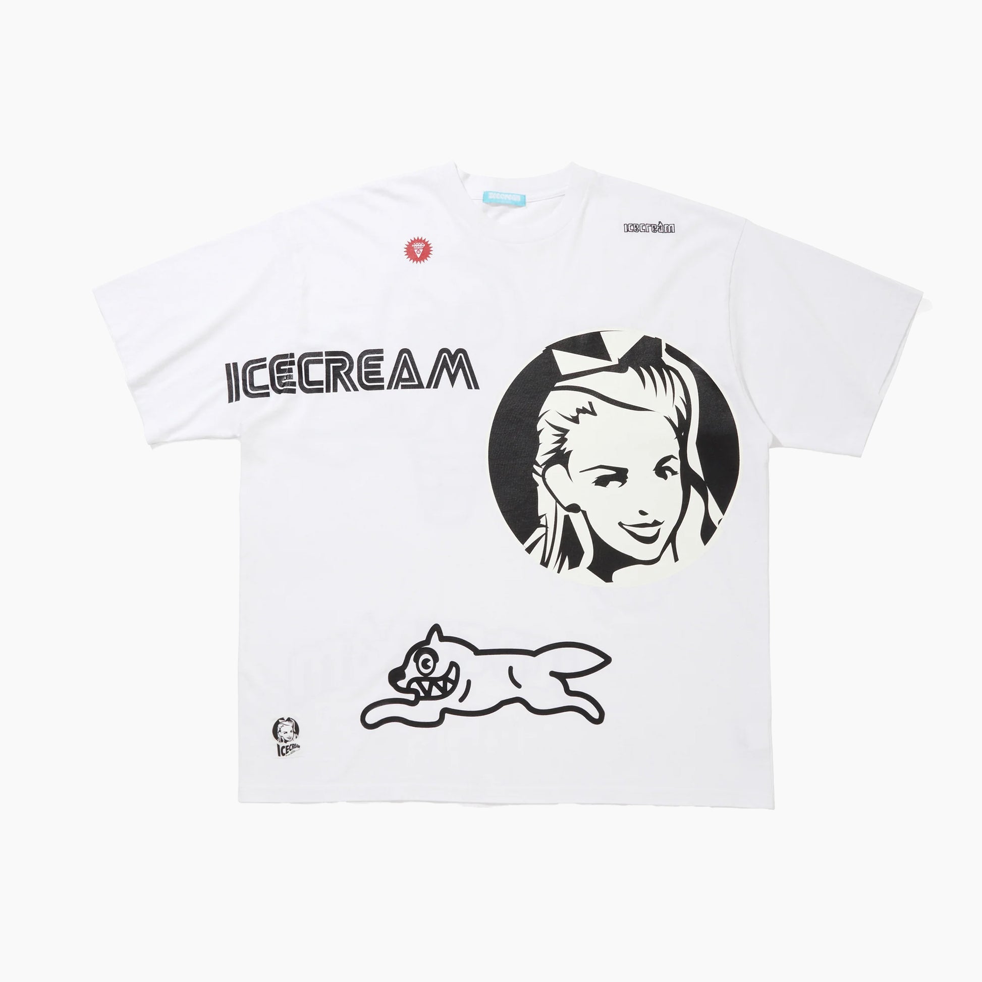 ICECREAM Garment Dye Cotton T-shirt_Scrap (Japan exclusive) ICEJP261C012