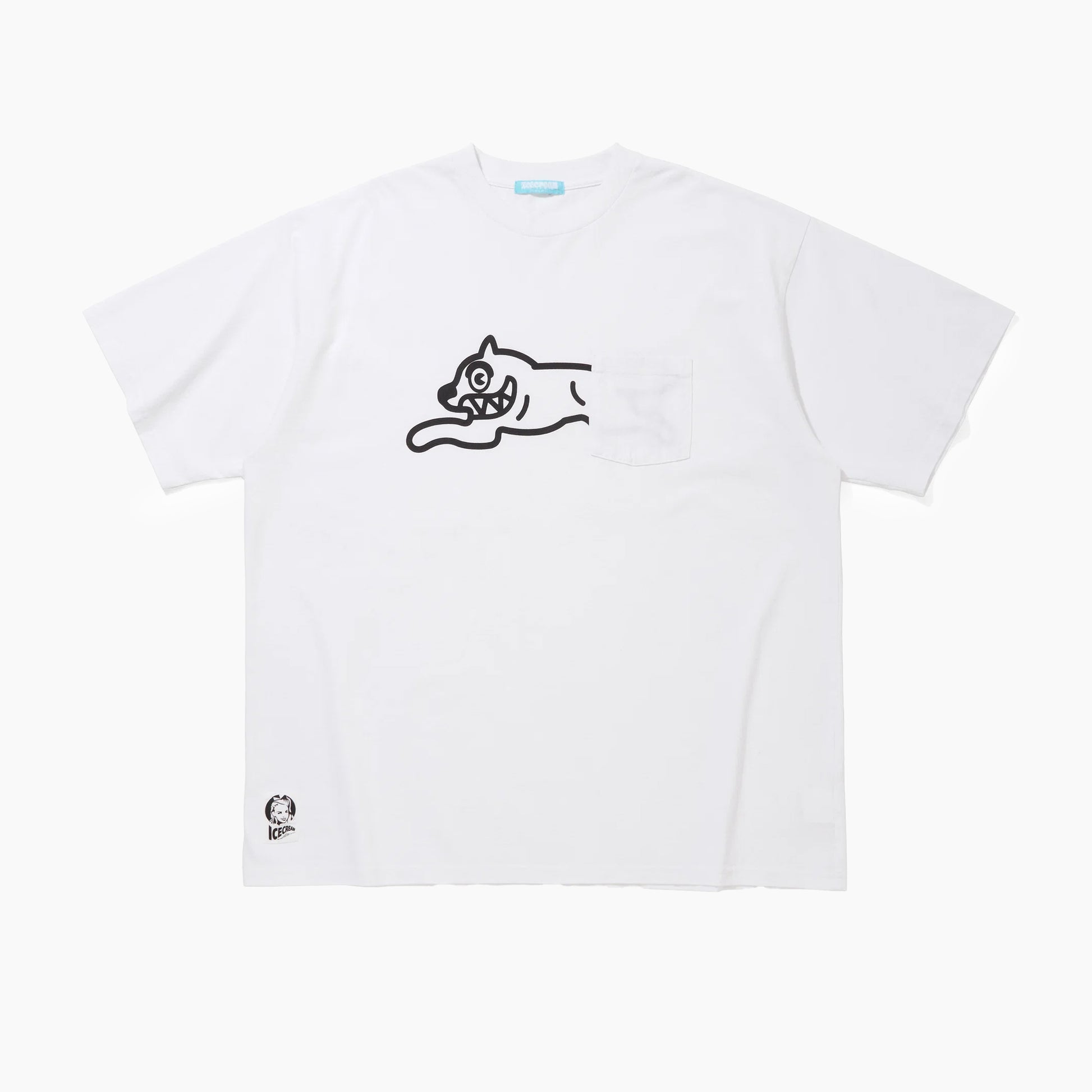 ICECREAM Overdyed Pocket T-shrt_Running Dog (Japan exclusive) ICEJP261C010