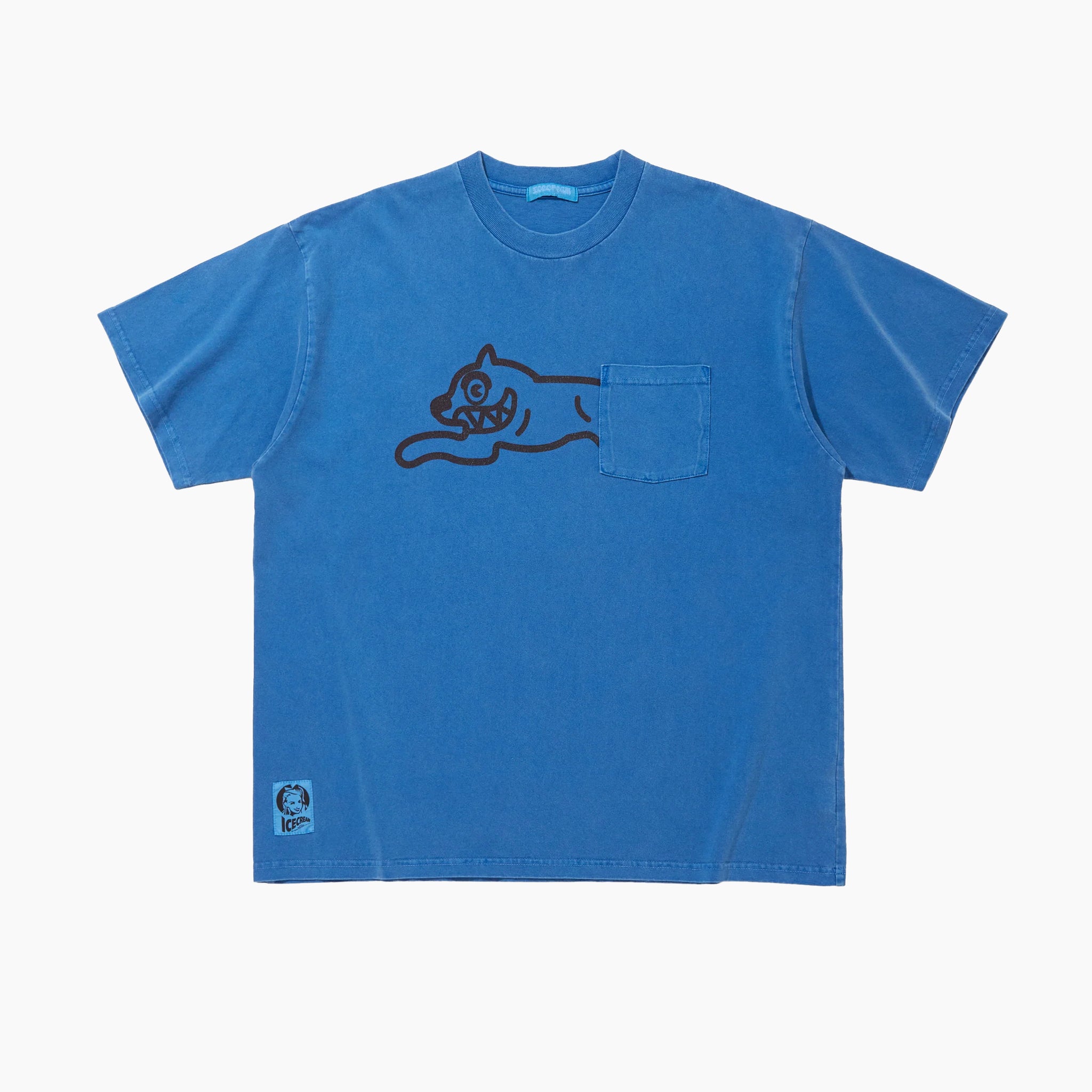ICECREAM Overdyed Pocket T-shrt_Running Dog (Japan exclusive) ICEJP261C010