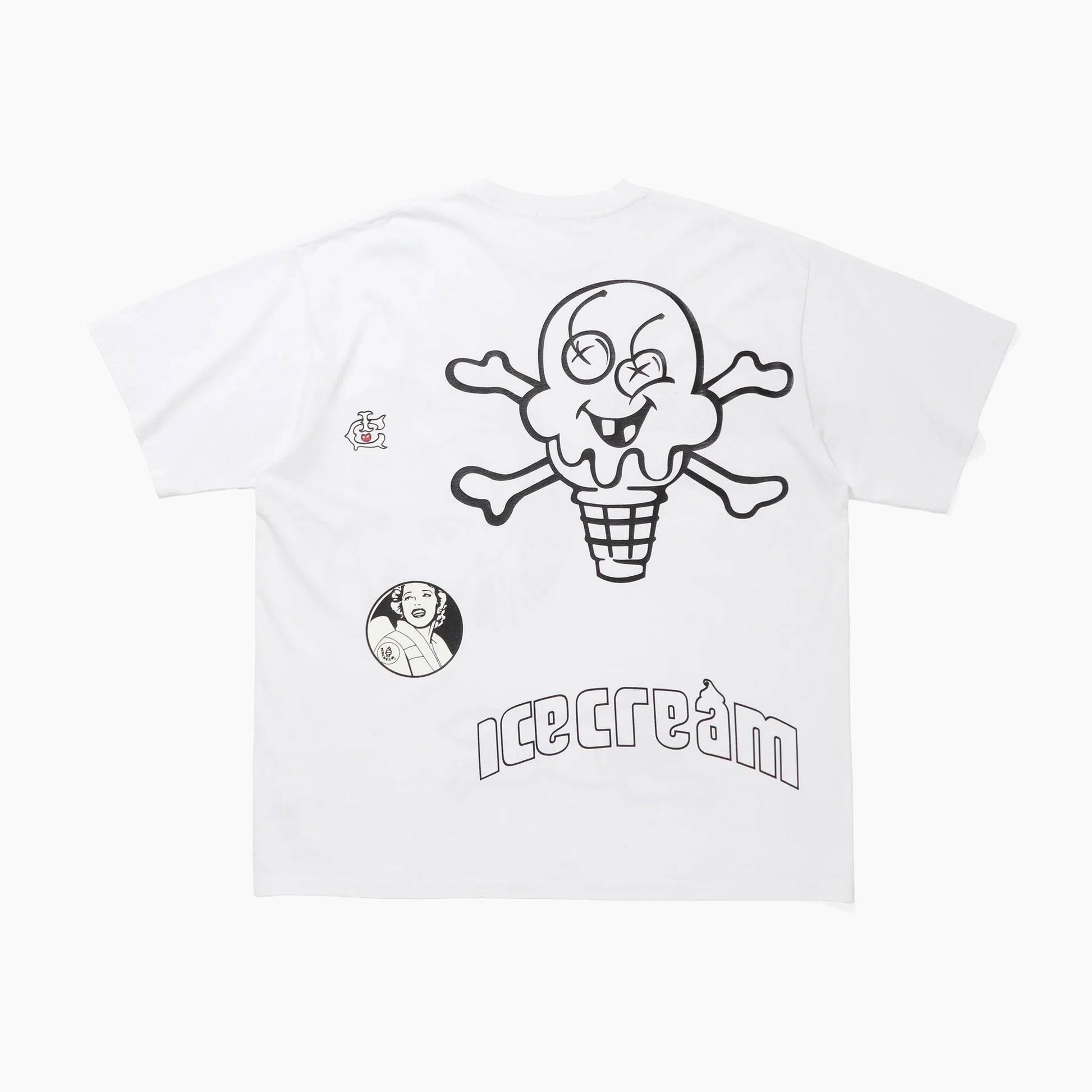 ICECREAM Garment Dye Cotton T-shirt_Scrap (Japan exclusive) ICEJP261C012