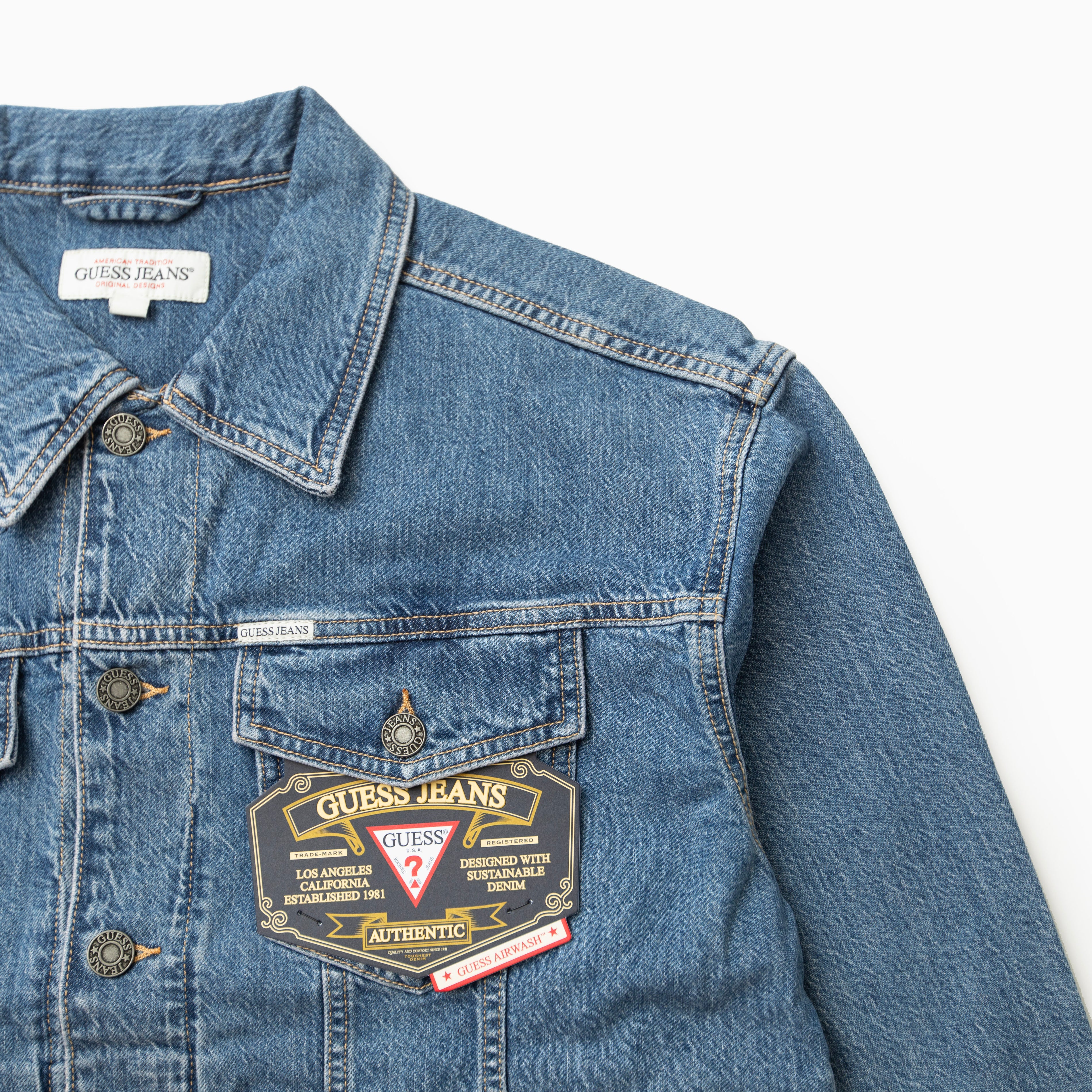 Guess Jeans MENS OVERSIZE TRUCKER JACKET