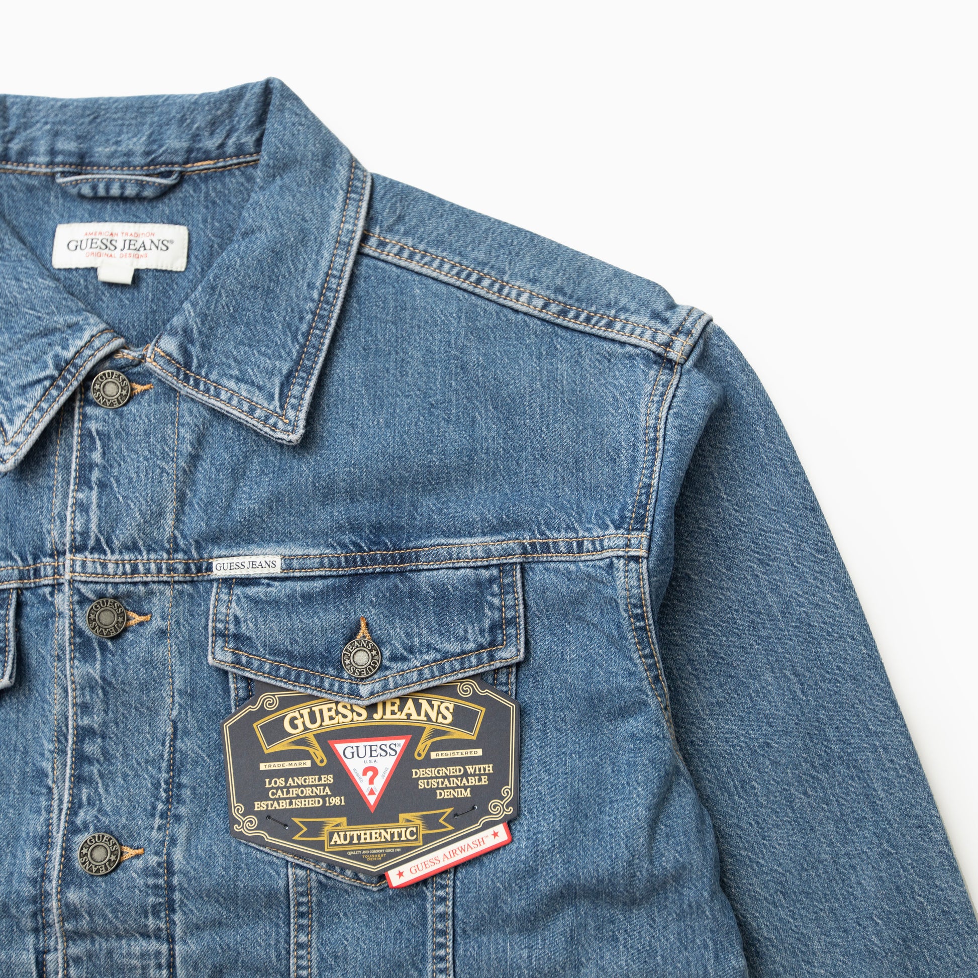 Guess Jeans MENS OVERSIZE TRUCKER JACKET