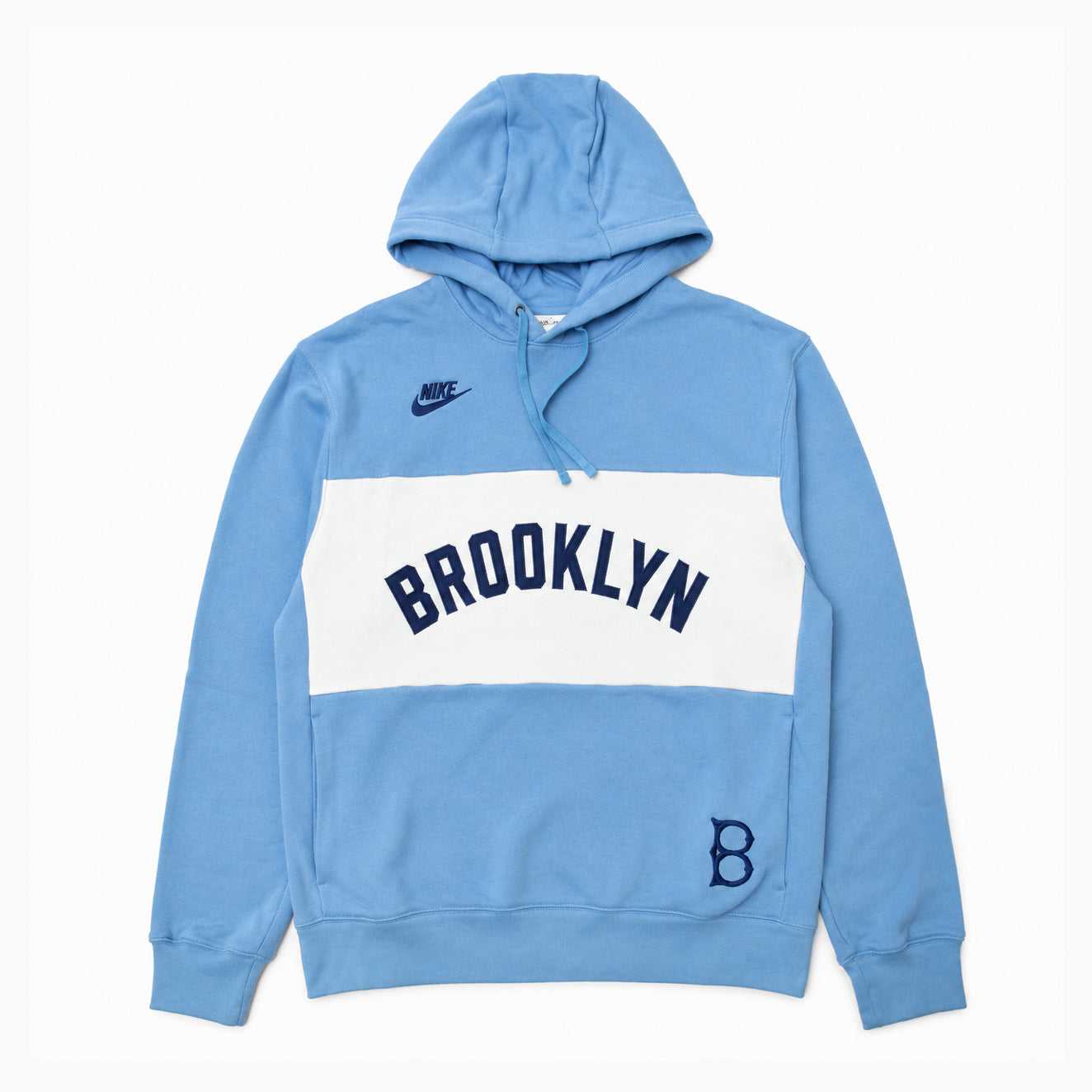 Nike MLB Cooperstown Legacy Colorblock French Terry Hoodie Brooklyn 040E-0H6R-KB-GWA