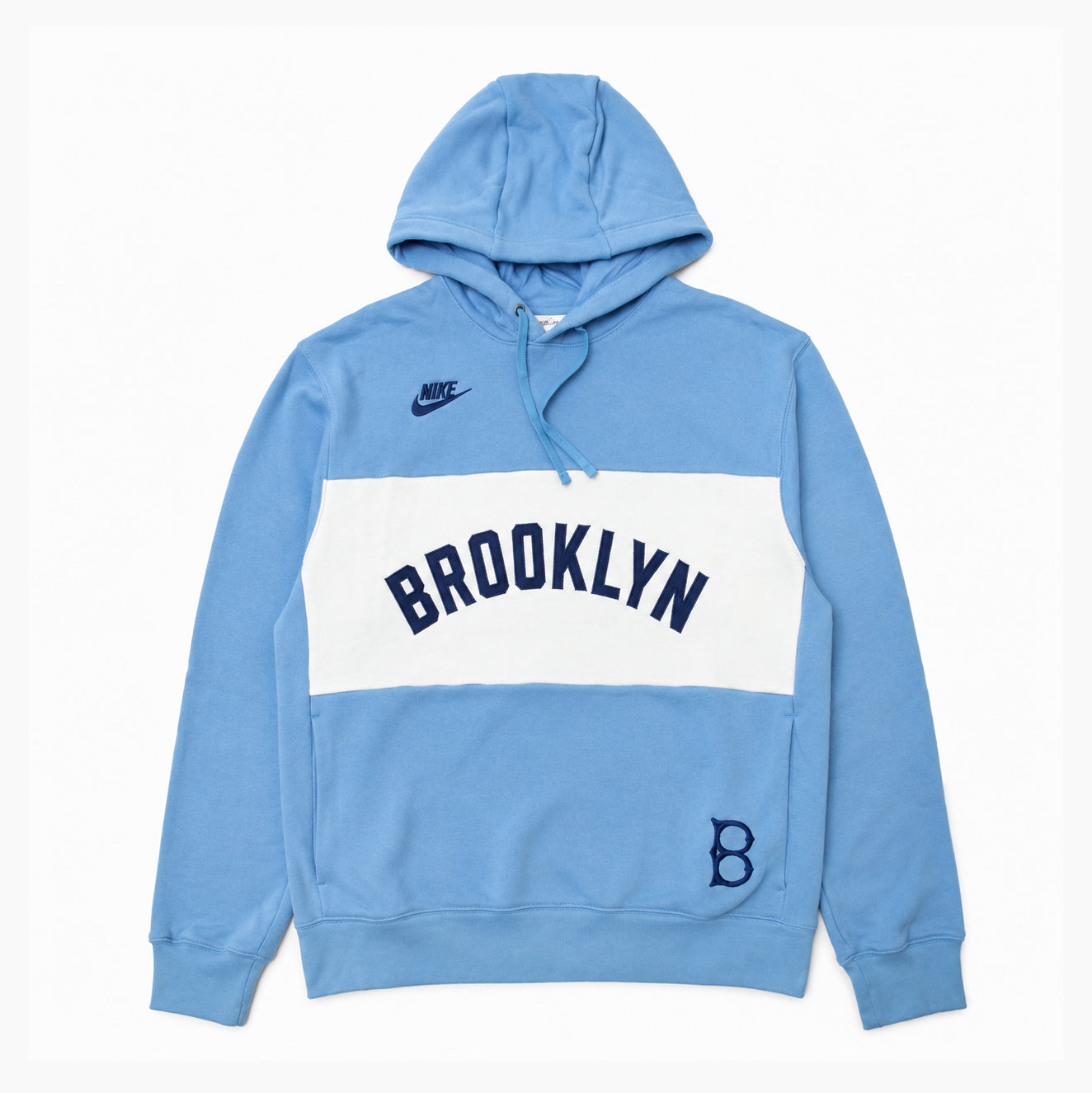Nike MLB Cooperstown Legacy Colorblock French Terry Hoodie Brooklyn 040E-0H6R-KB-GWA
