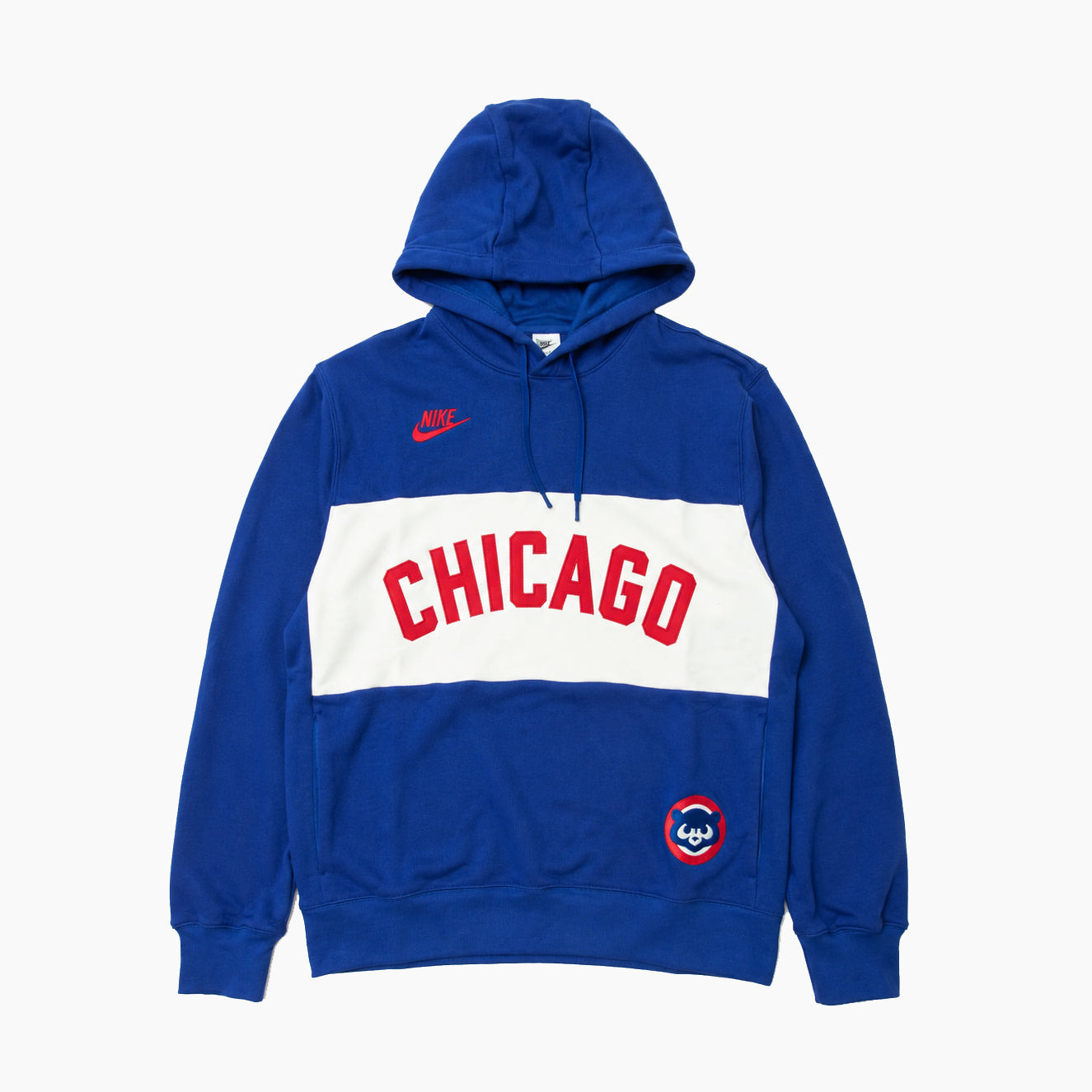 Nike MLB Cooperstown Legacy Colorblock French Terry Hoodie Chicago 040E-OFUU-C78-GWA