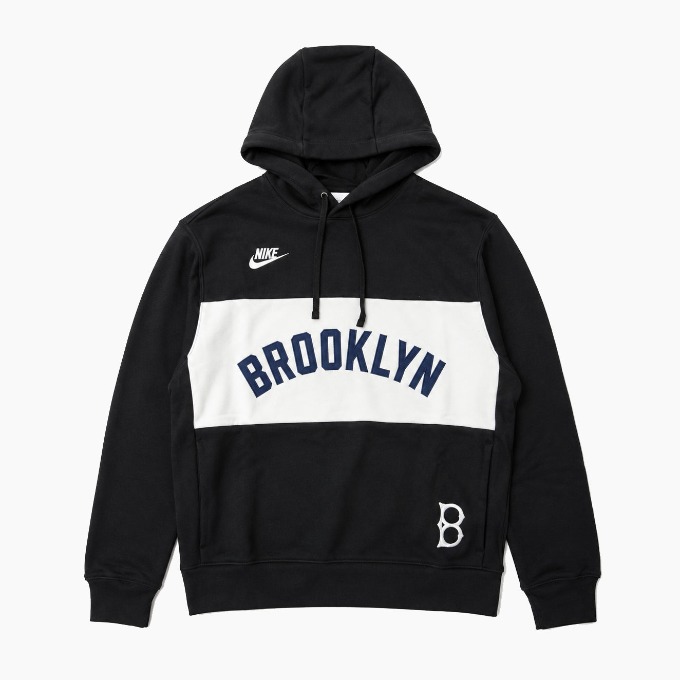 Nike MLB Cooperstown Legacy Colorblock French Terry Hoodie Brooklyn 040E-0H6U-KB-GWA